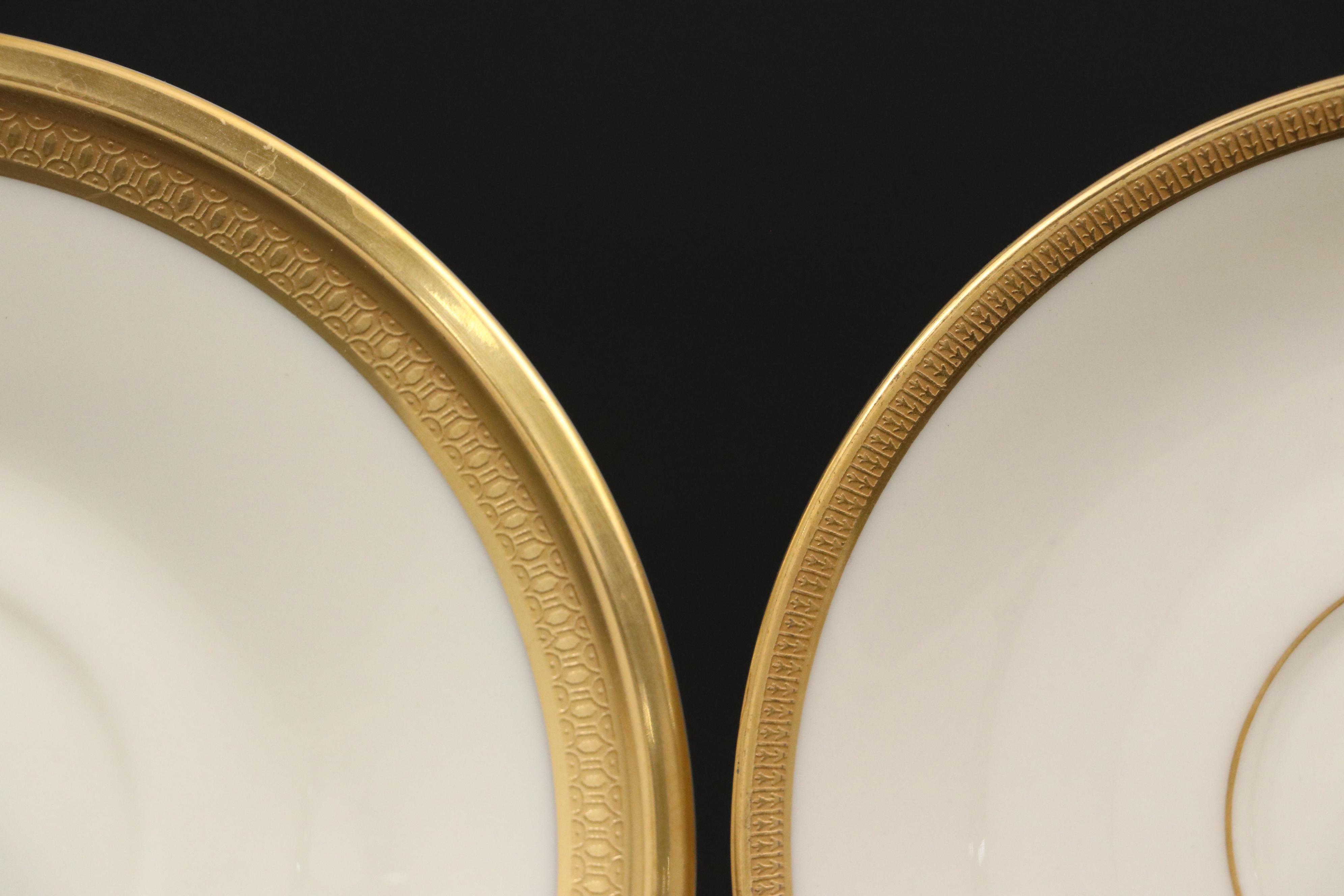 Lenox "Aristocrat" with Other Gilt Rim Dinnerware, Mid to Late 20th Century