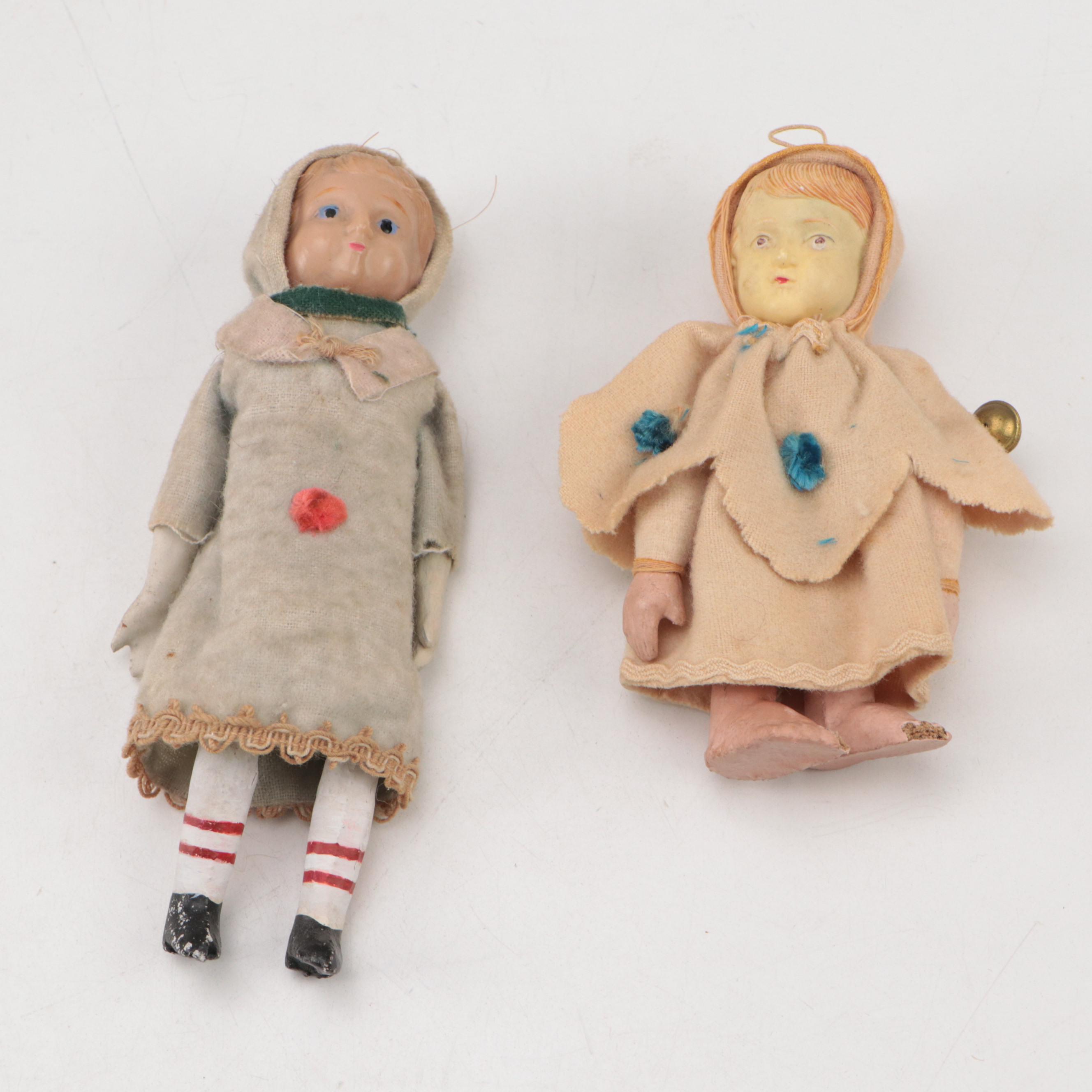 D.H. Fargo & Co. Leather Baby Boots, ARI Rubber Dolls, and Wooden Bobbins