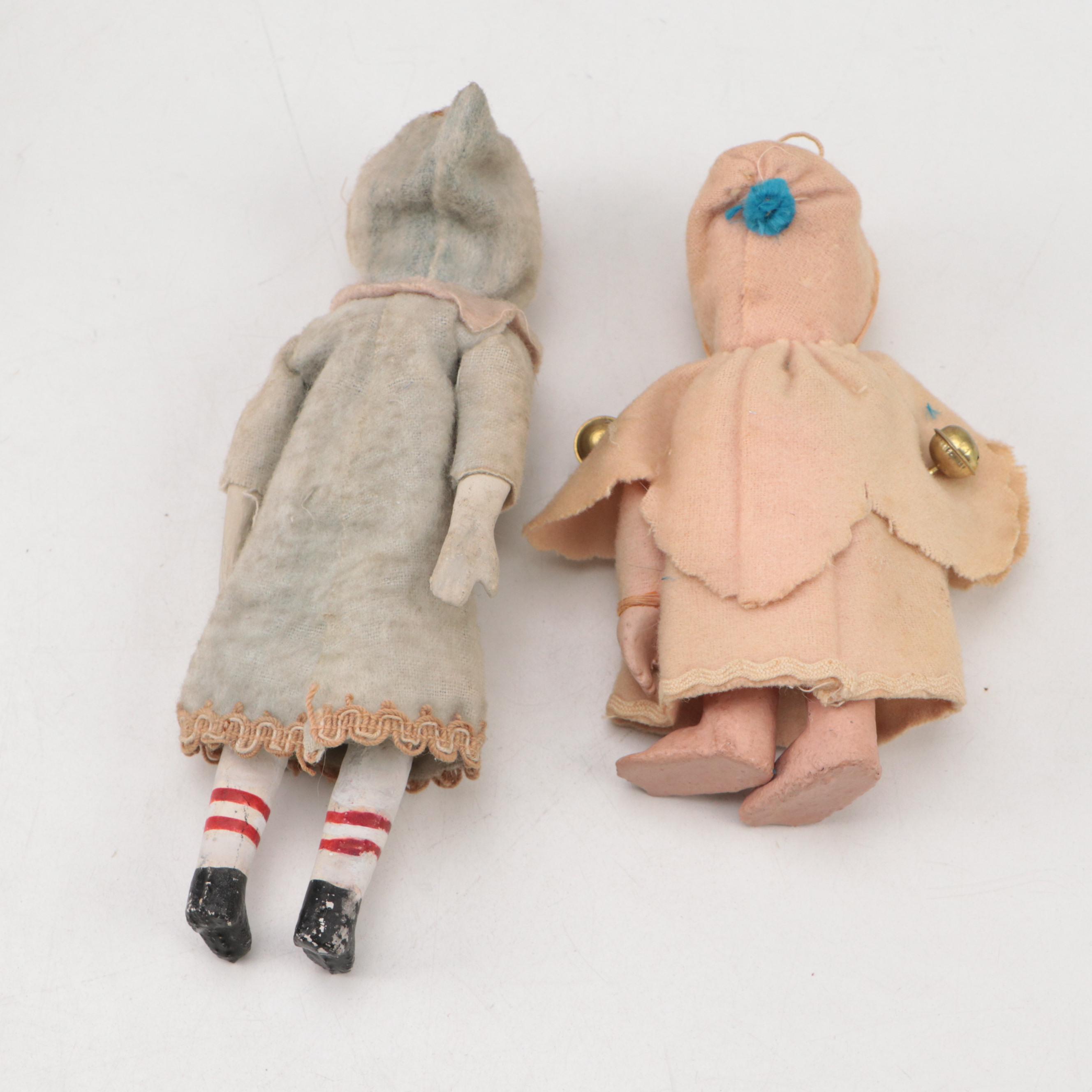 D.H. Fargo & Co. Leather Baby Boots, ARI Rubber Dolls, and Wooden Bobbins