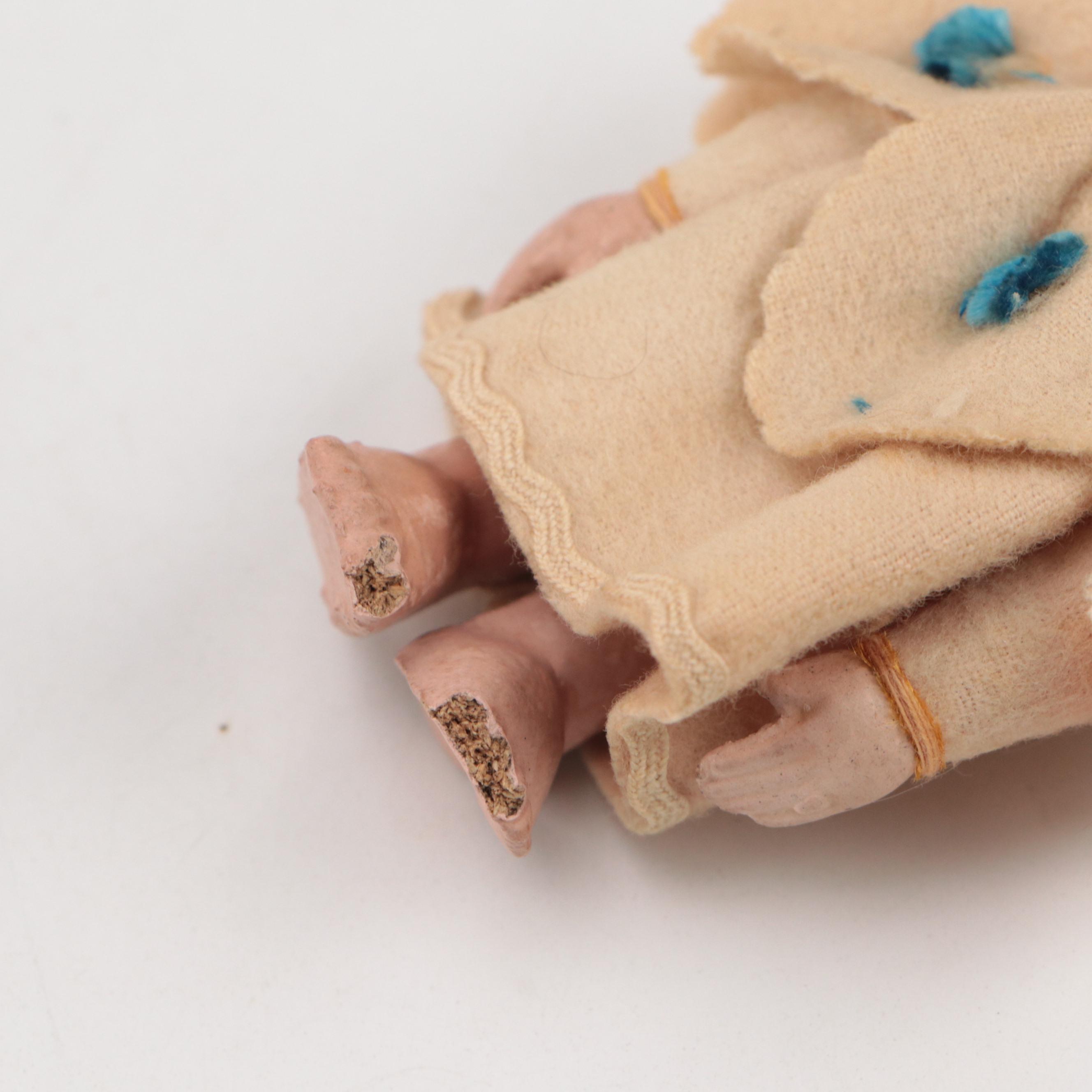 D.H. Fargo & Co. Leather Baby Boots, ARI Rubber Dolls, and Wooden Bobbins