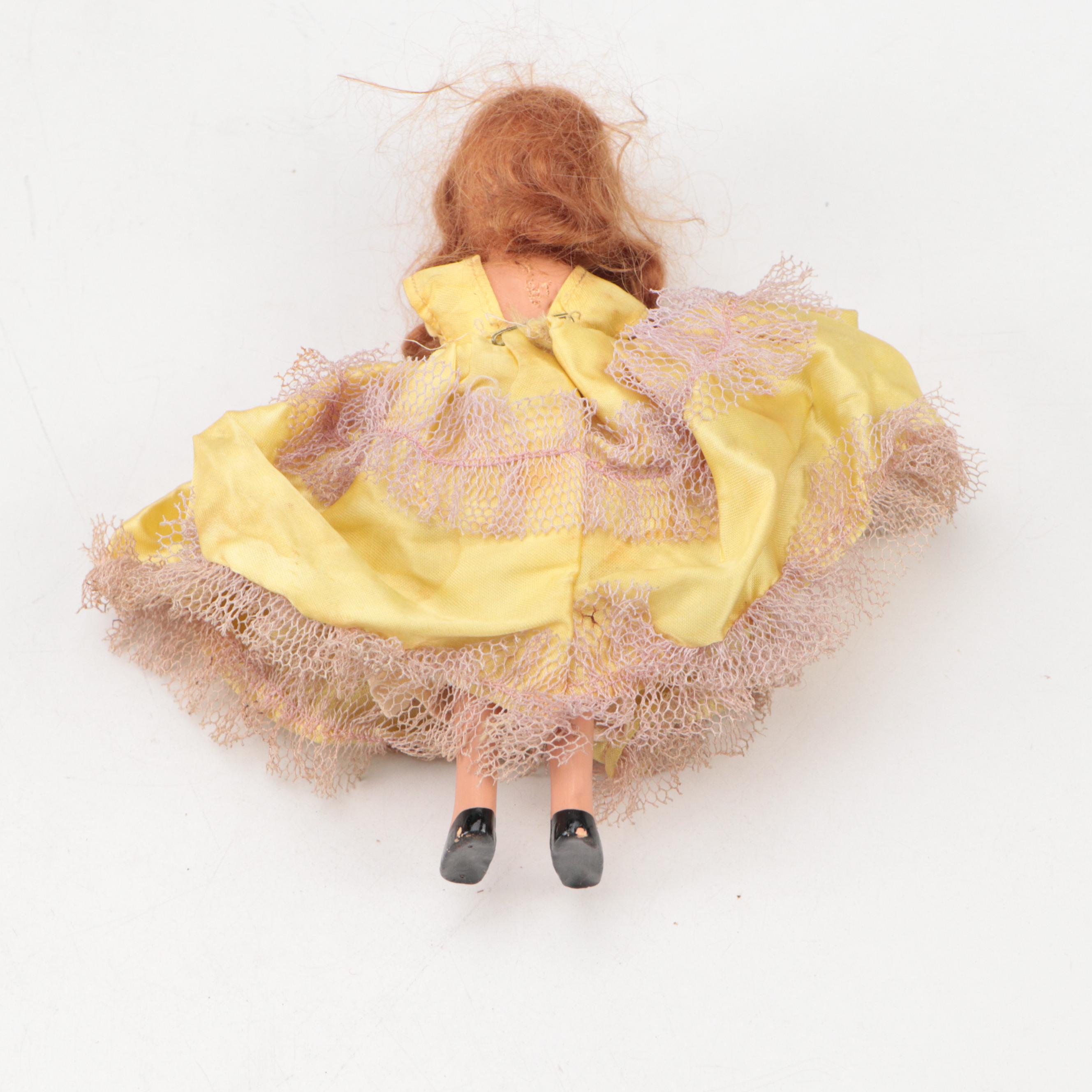 D.H. Fargo & Co. Leather Baby Boots, ARI Rubber Dolls, and Wooden Bobbins