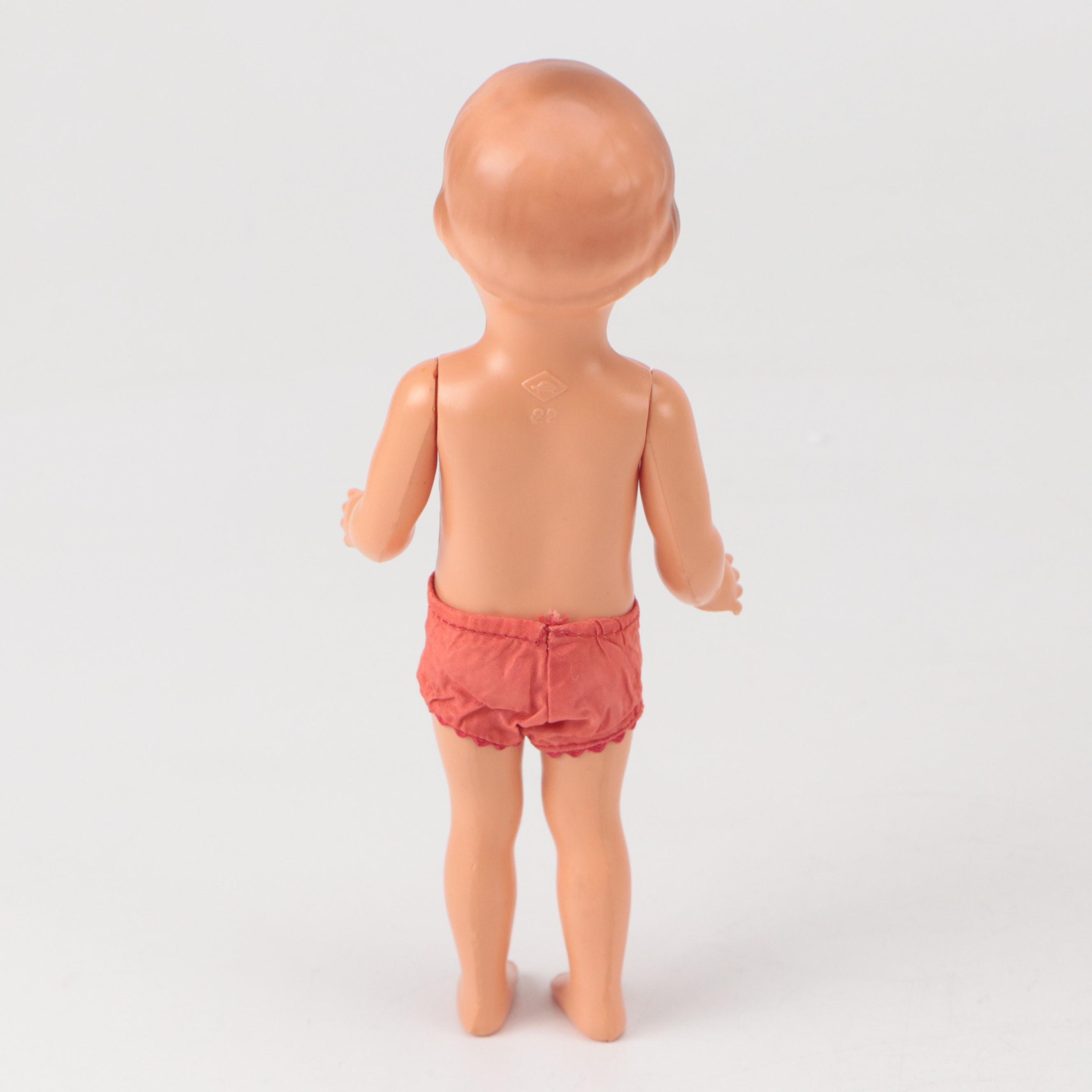 D.H. Fargo & Co. Leather Baby Boots, ARI Rubber Dolls, and Wooden Bobbins