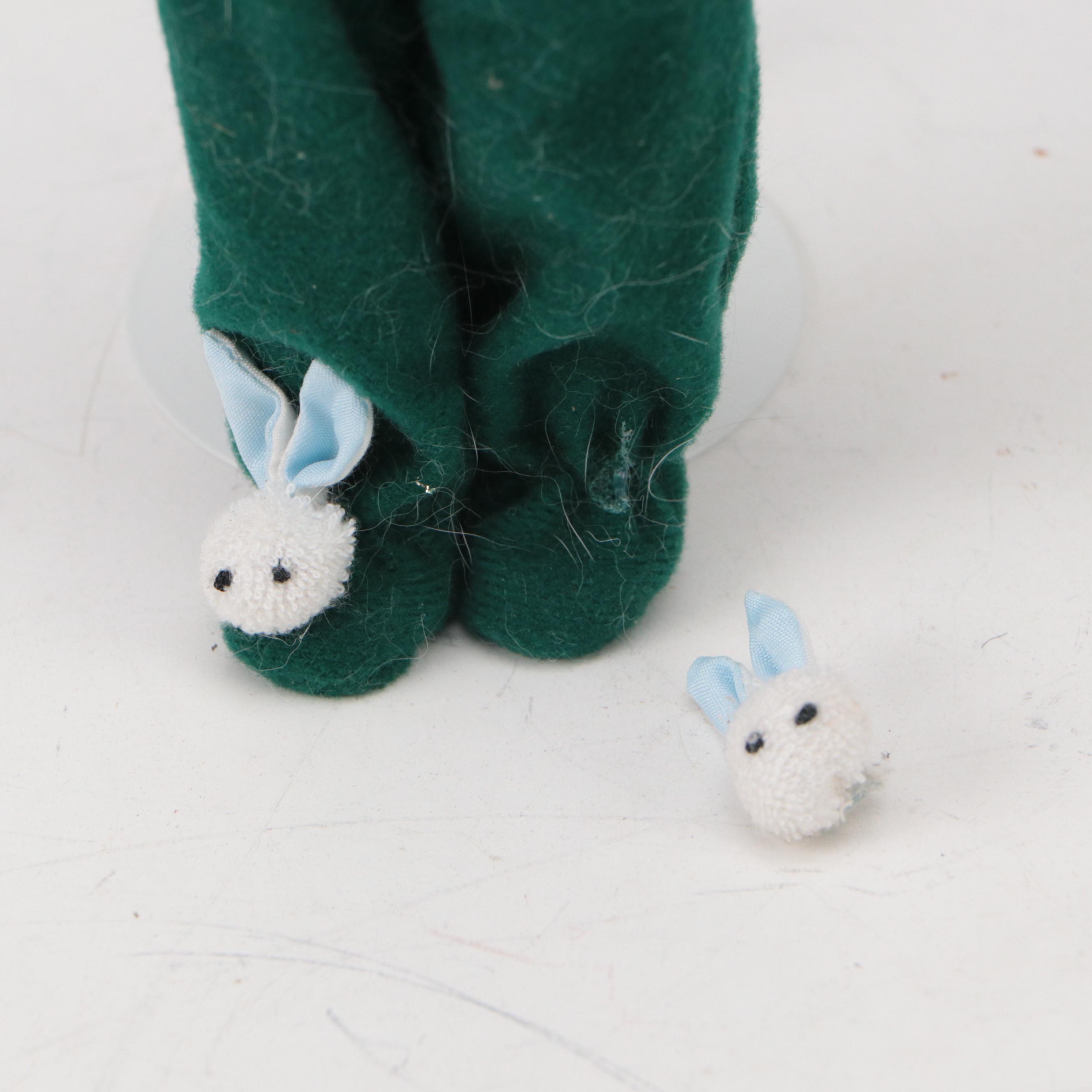 D.H. Fargo & Co. Leather Baby Boots, ARI Rubber Dolls, and Wooden Bobbins