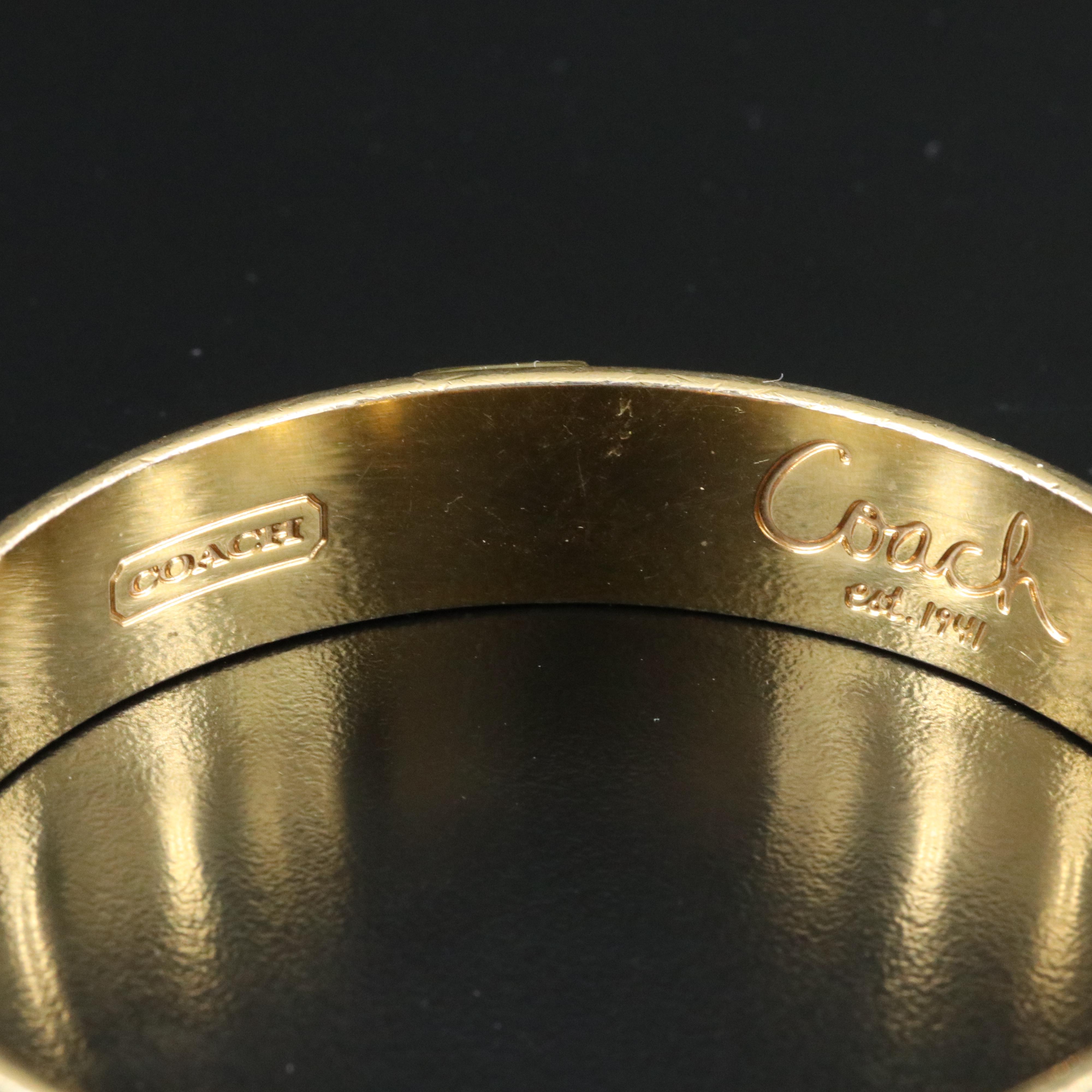 Coach Logo Enamel Bracelet