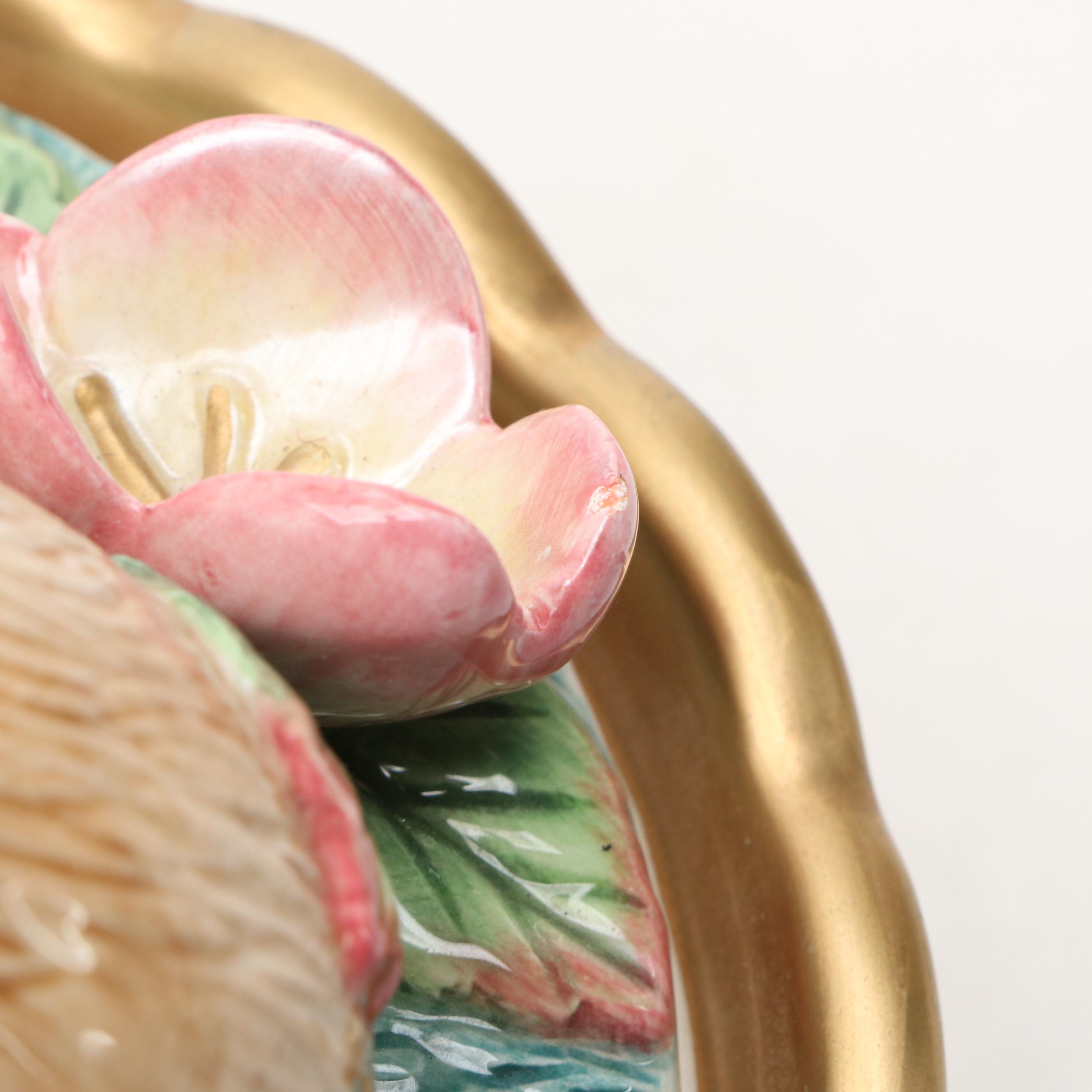 Fitz & Floyd "Bunny Hollow" Porcelain Lidded Jar with Other Rabbit Figurines