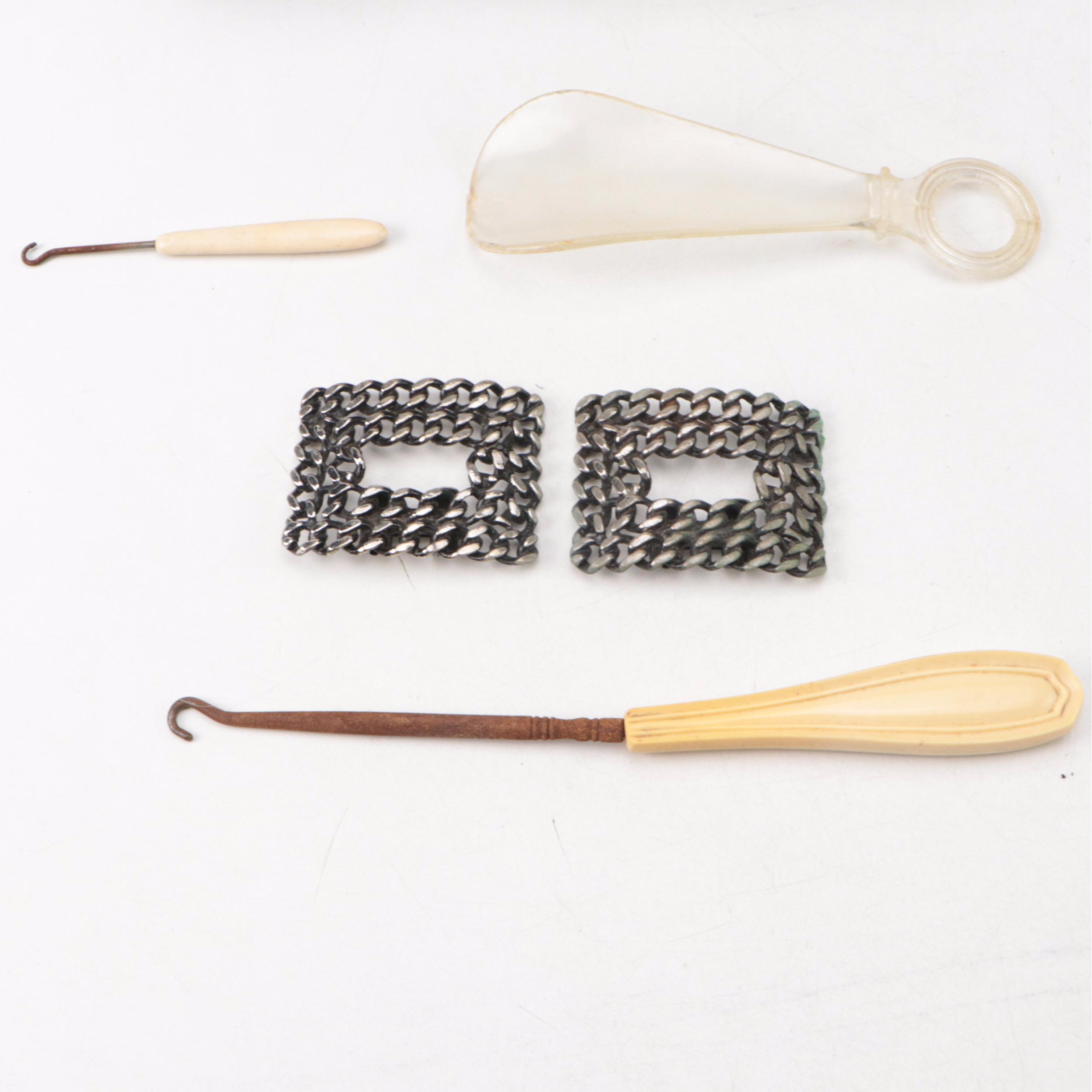 J. & P. Coats Cotton Spool Box with Other Victorian Style Dresser Boxes