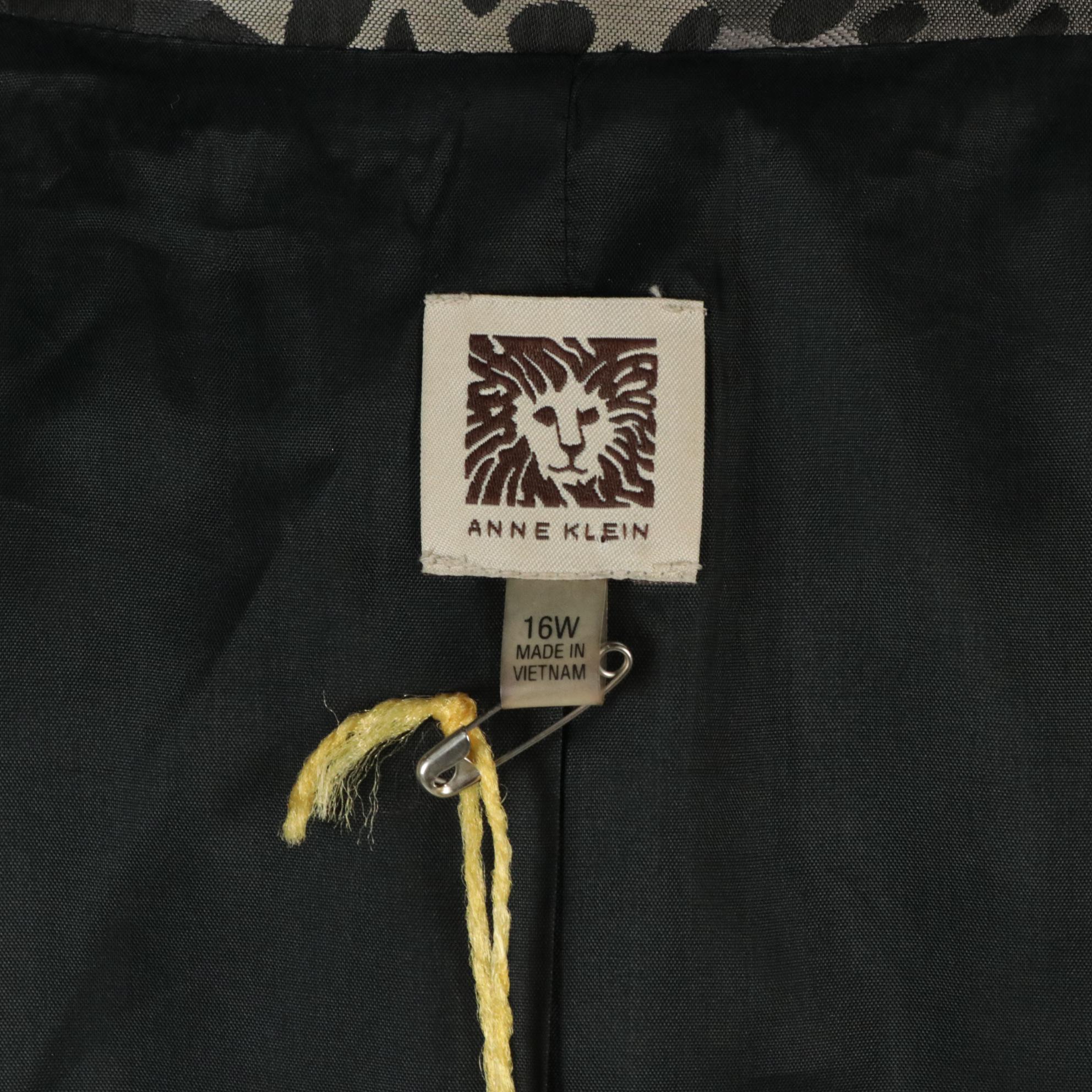 Anne Klein Jacquard Coat and Gail McInnis Custom Sequin Dress