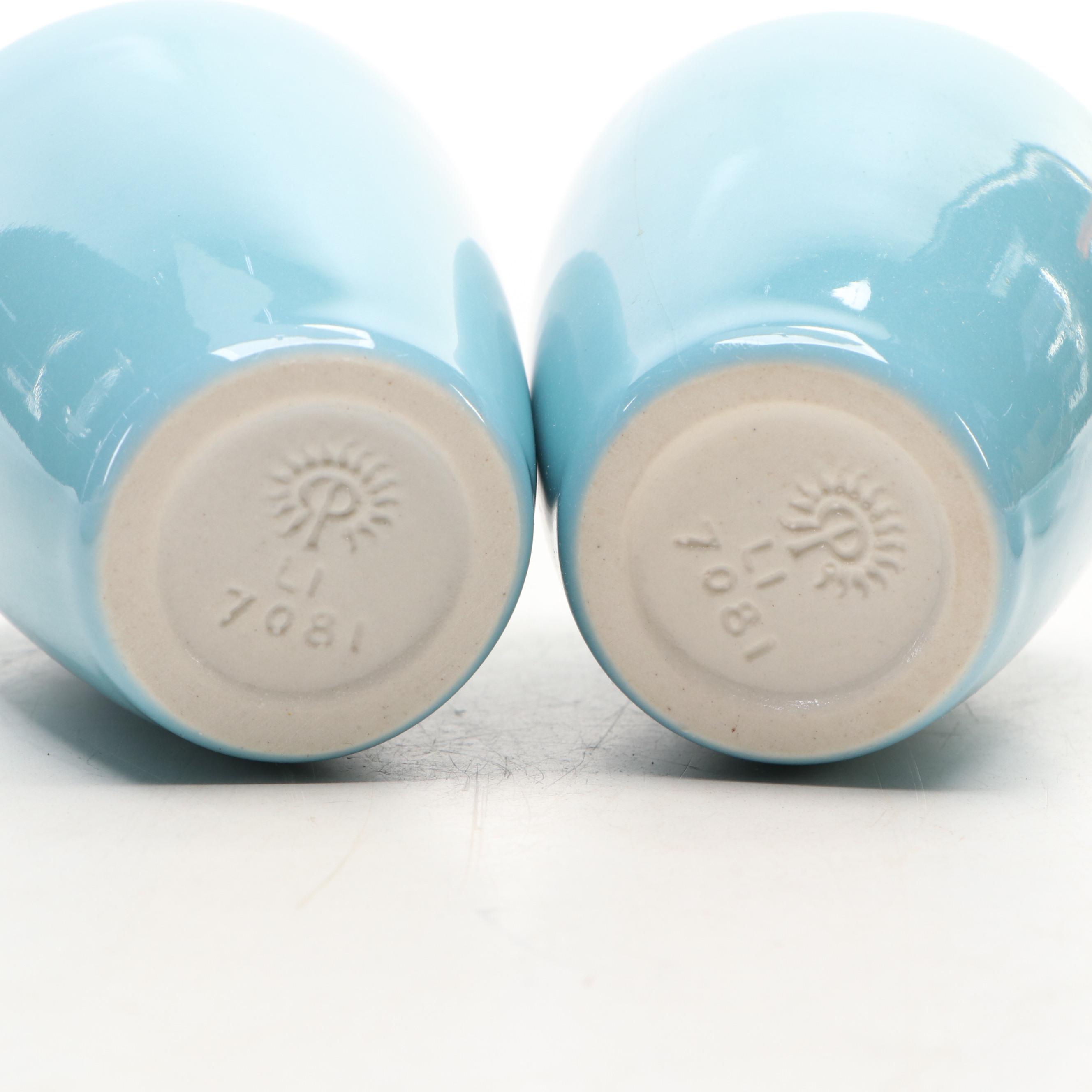 Rookwood Pottery Blue de Roi Jewel Porcelain Buffetier Sets, 1951