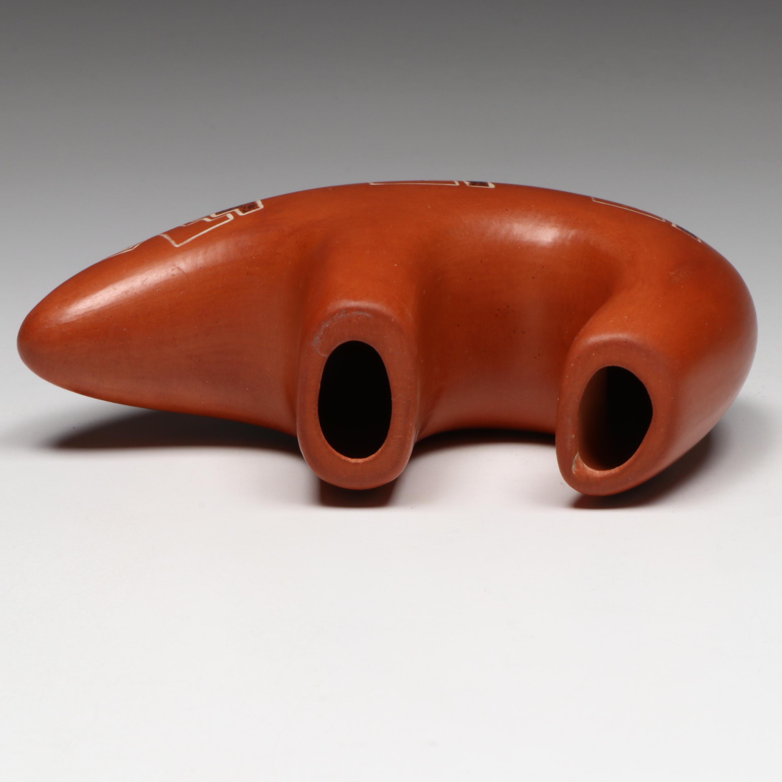 Acoma Pueblo Redware Bear Fetish Attributed to Joseph Cerno
