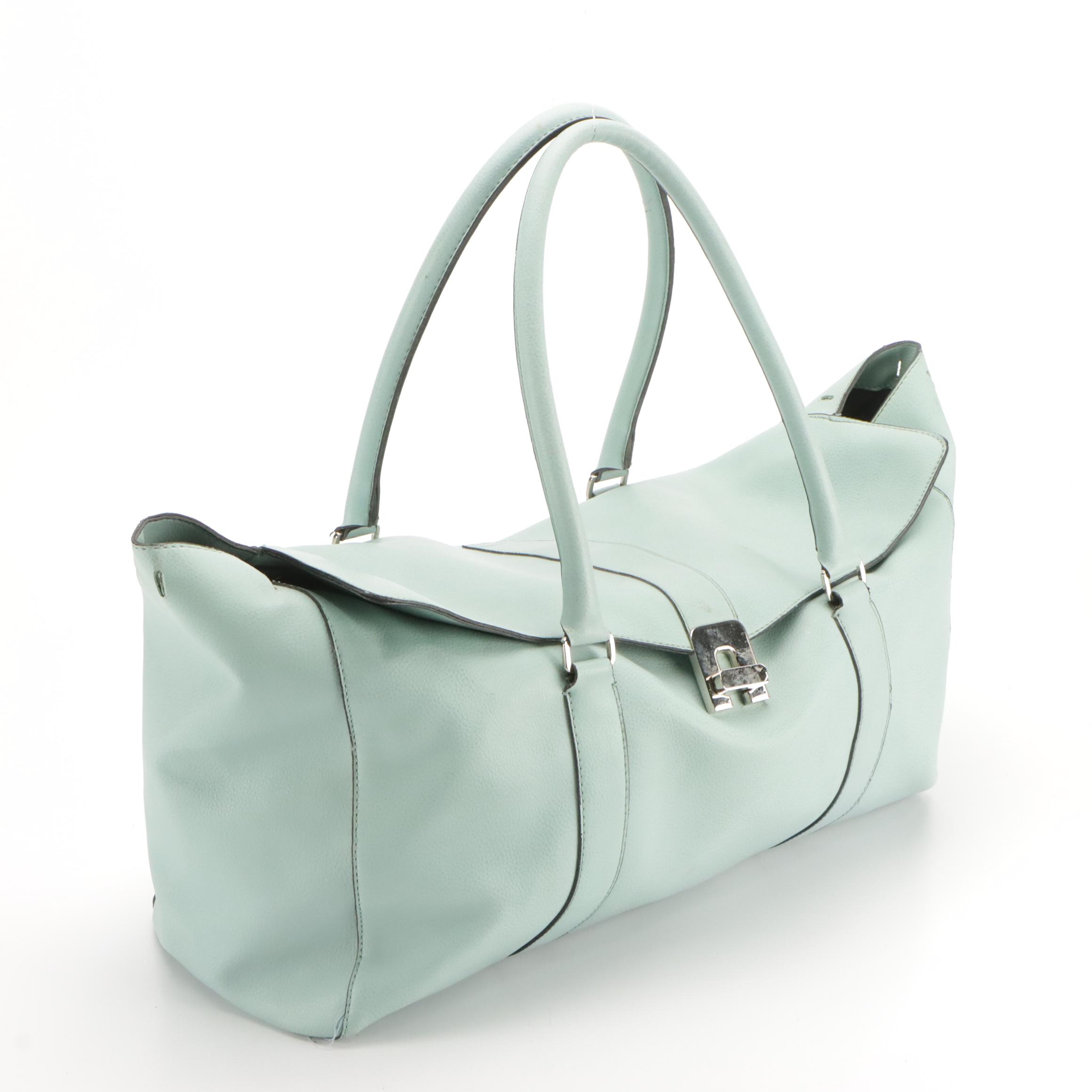 Dash & Albert Handwoven Large Tote and Other Large Shoulder Bag in Blue Leather