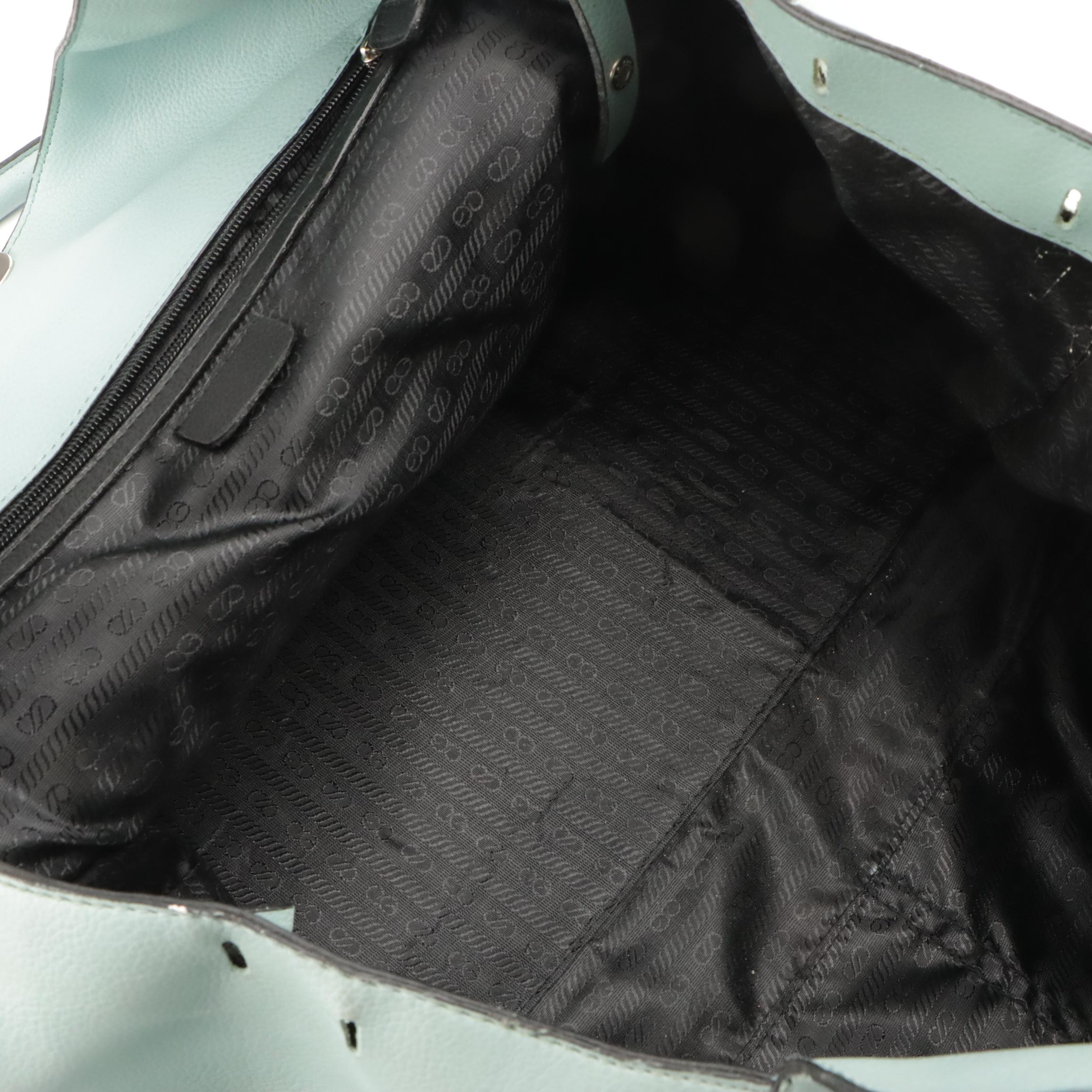 Dash & Albert Handwoven Large Tote and Other Large Shoulder Bag in Blue Leather