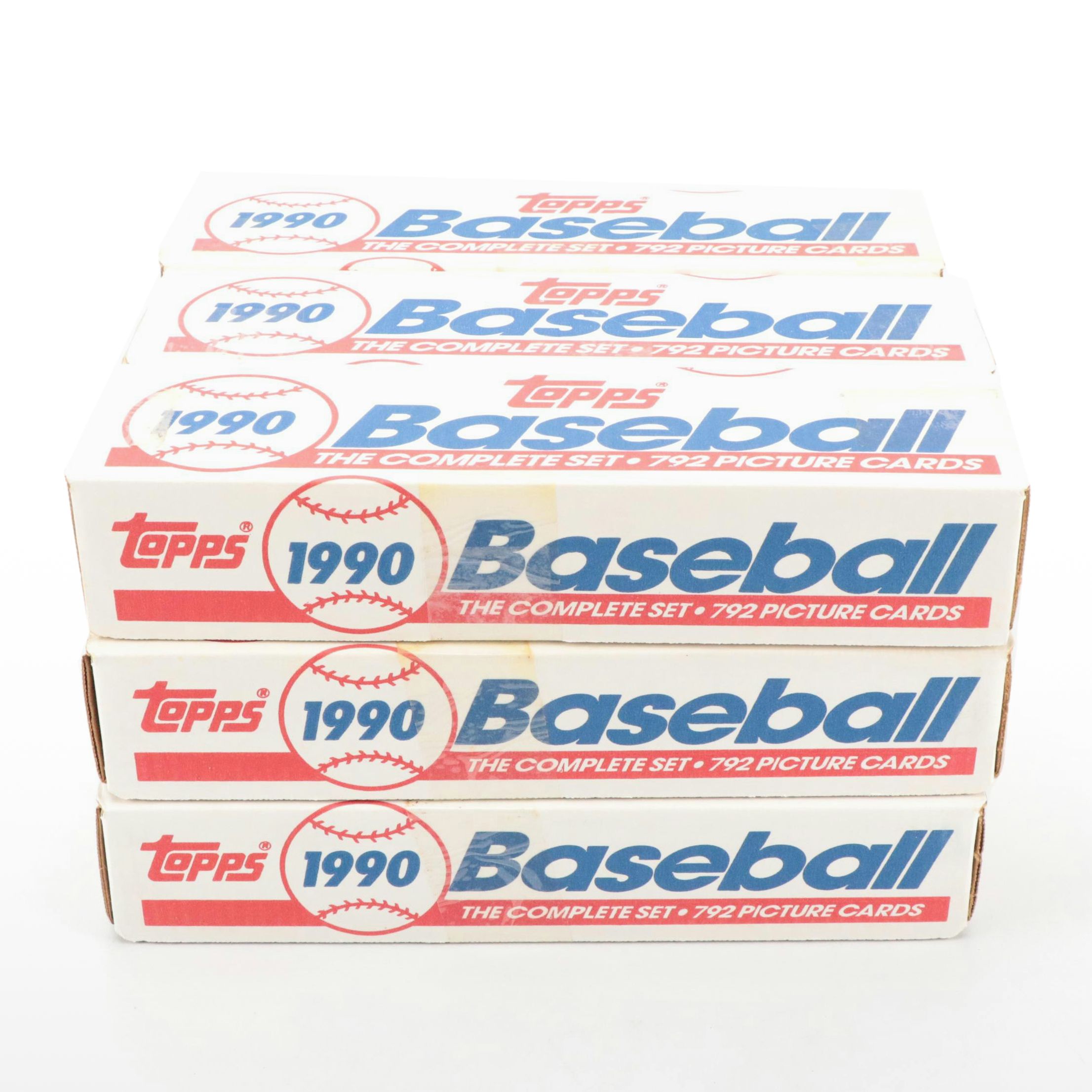 1990 Topps and Score Sealed Baseball Card Sets Featuring Nolan Ryan and More