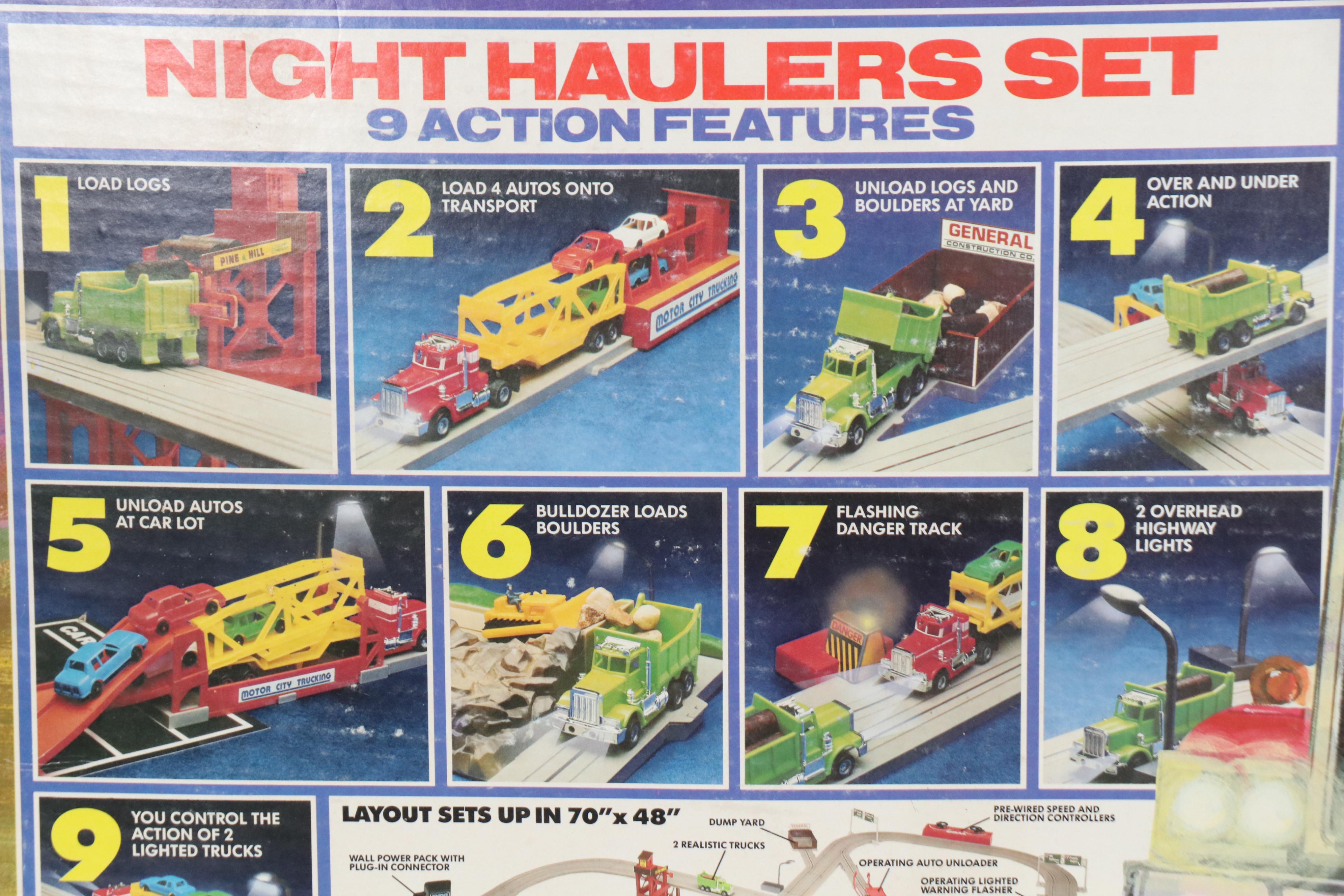 Tyco US-1 Electric Trucking Night Haulers Set, 1980s