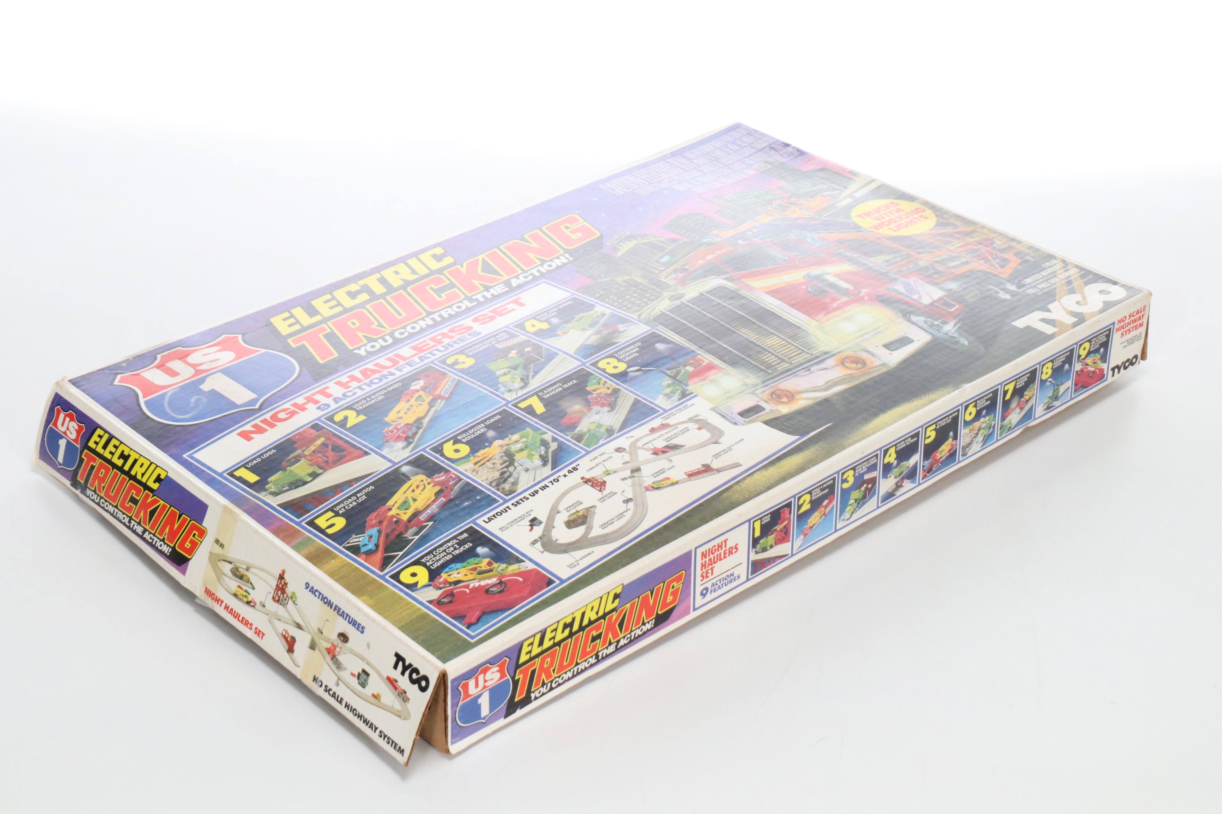 Tyco US-1 Electric Trucking Night Haulers Set, 1980s