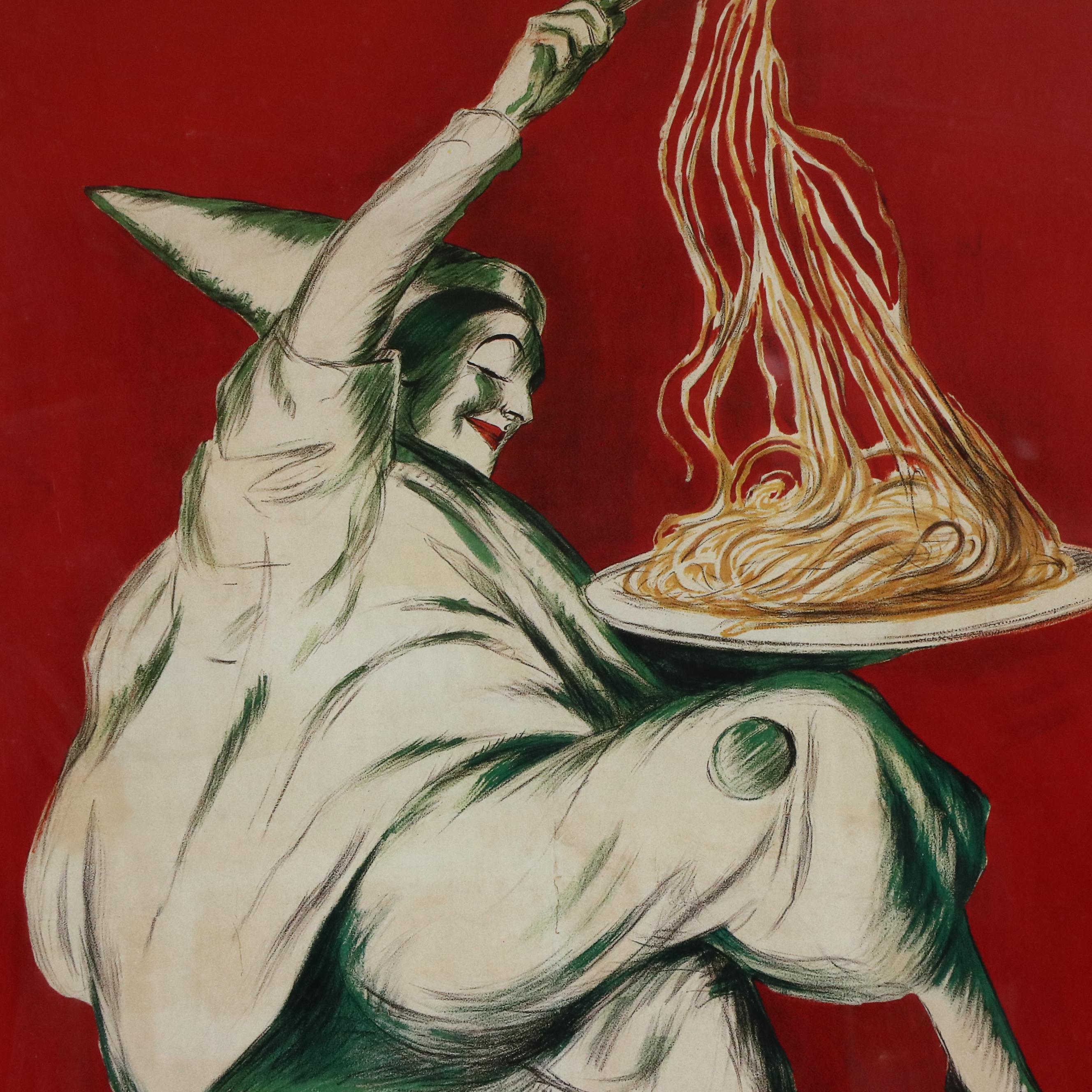 Large-Scale Offset Lithograph After Leonetto Cappiello "Pâtes Baroni"