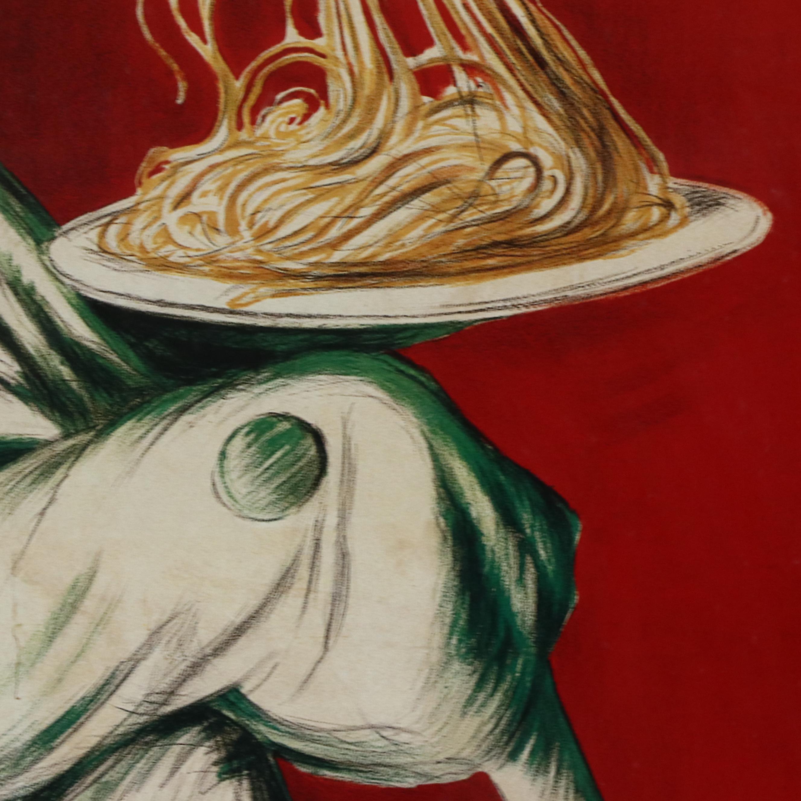Large-Scale Offset Lithograph After Leonetto Cappiello "Pâtes Baroni"