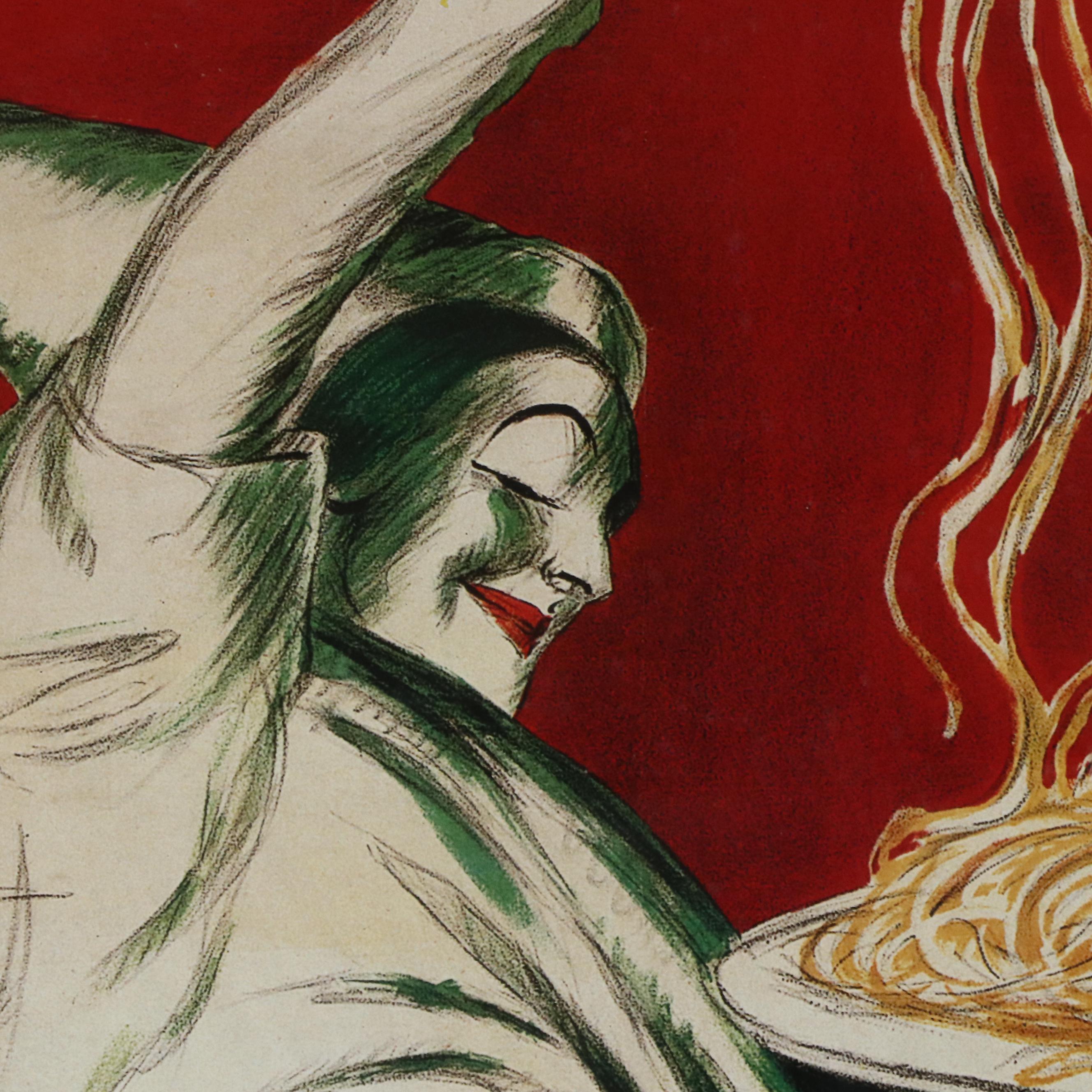 Large-Scale Offset Lithograph After Leonetto Cappiello "Pâtes Baroni"