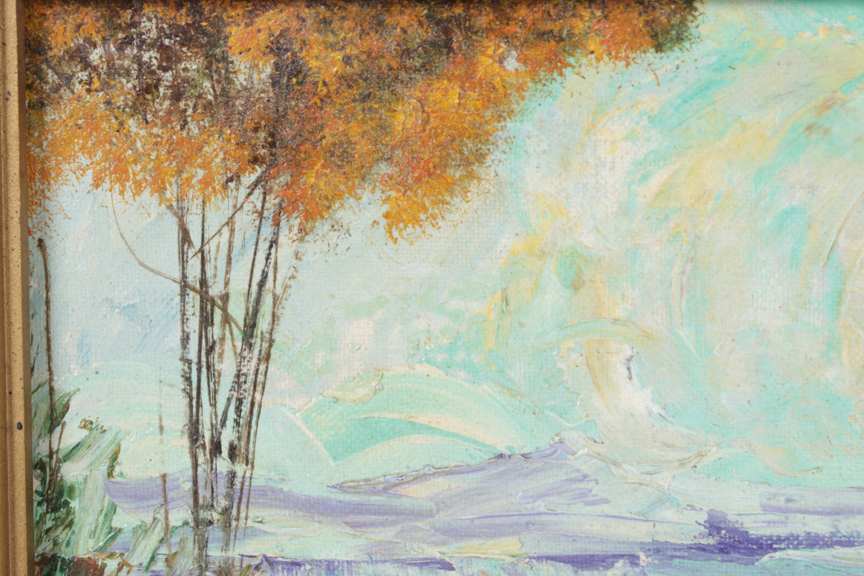 Louis Spiegel Landscape Oil Painting, Mid-20th Century