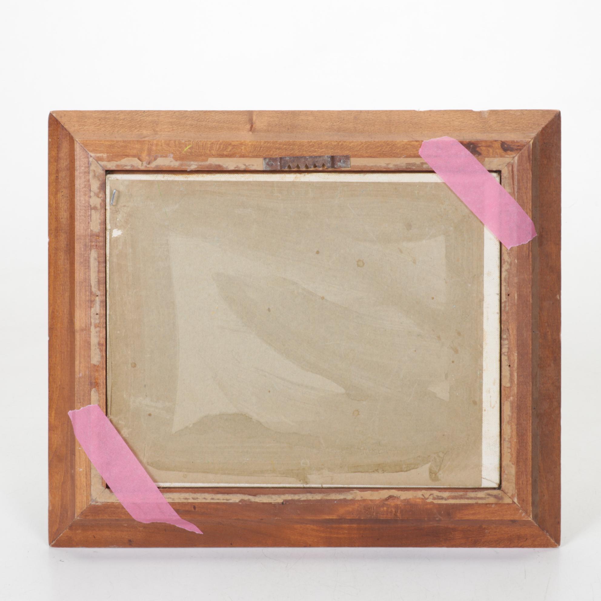 Louis Spiegel Landscape Oil Painting, Mid-20th Century