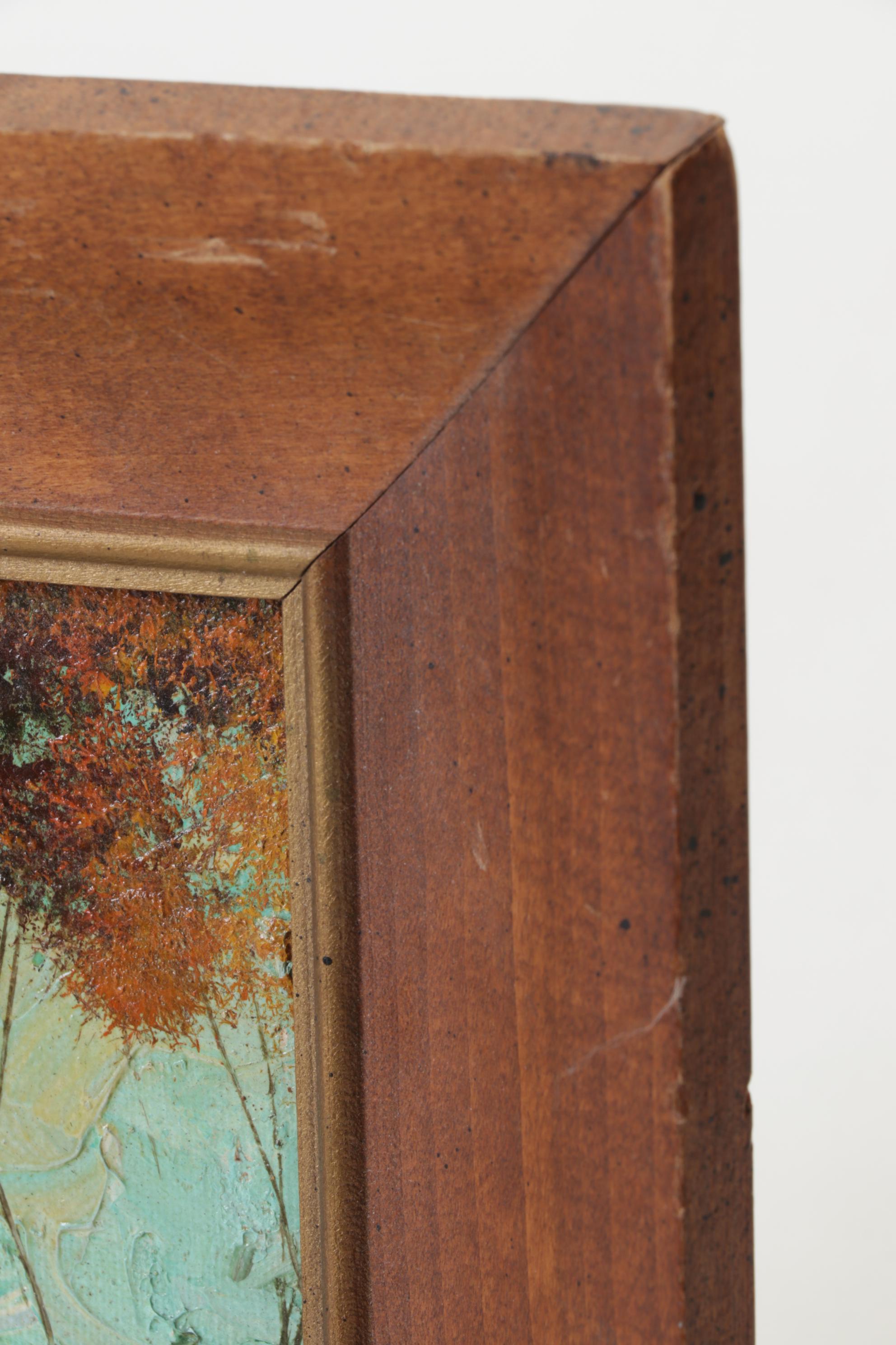 Louis Spiegel Landscape Oil Painting, Mid-20th Century