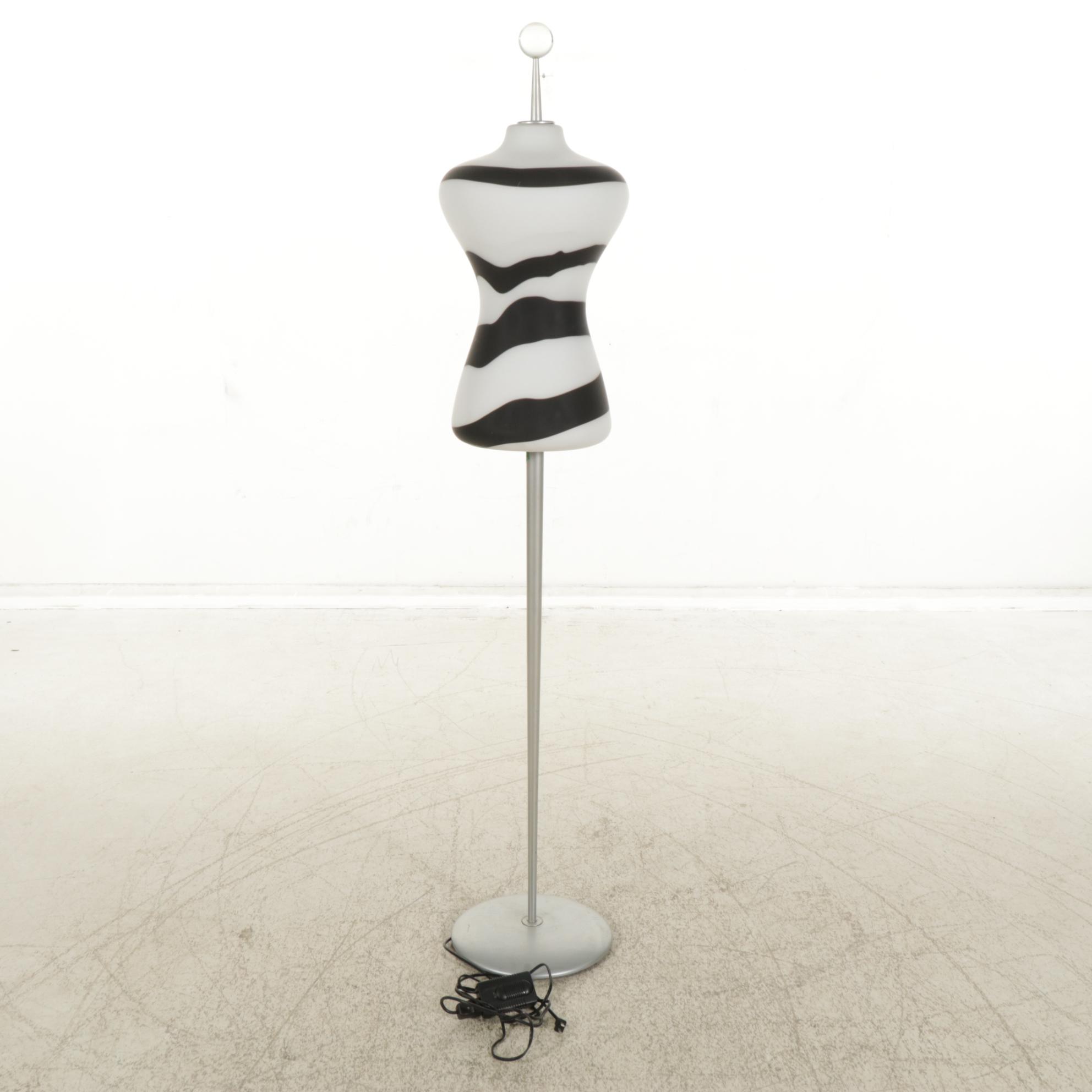 Murano Due "Marilyn TR" Contemporary Art Glass Floor Lamp