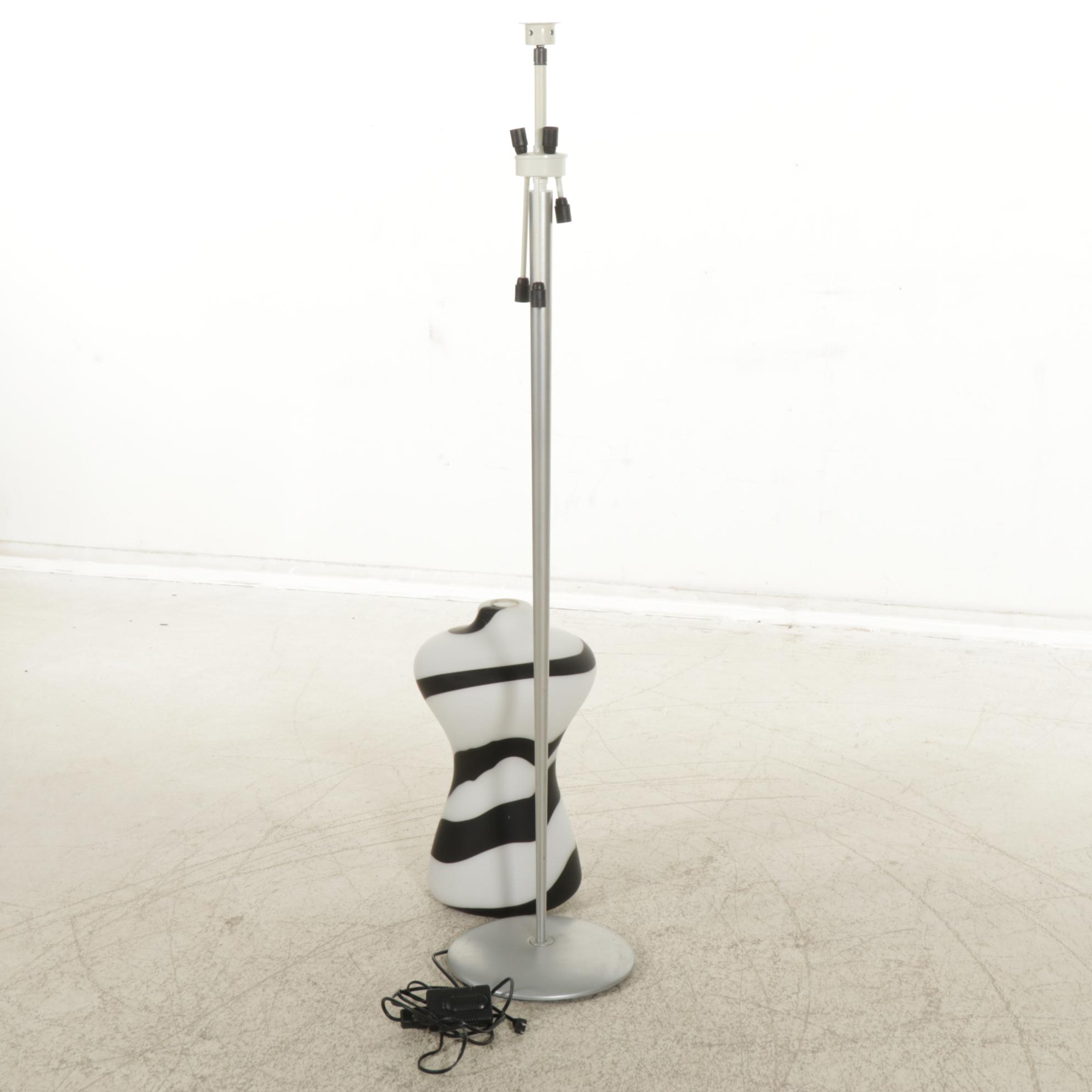 Murano Due "Marilyn TR" Contemporary Art Glass Floor Lamp