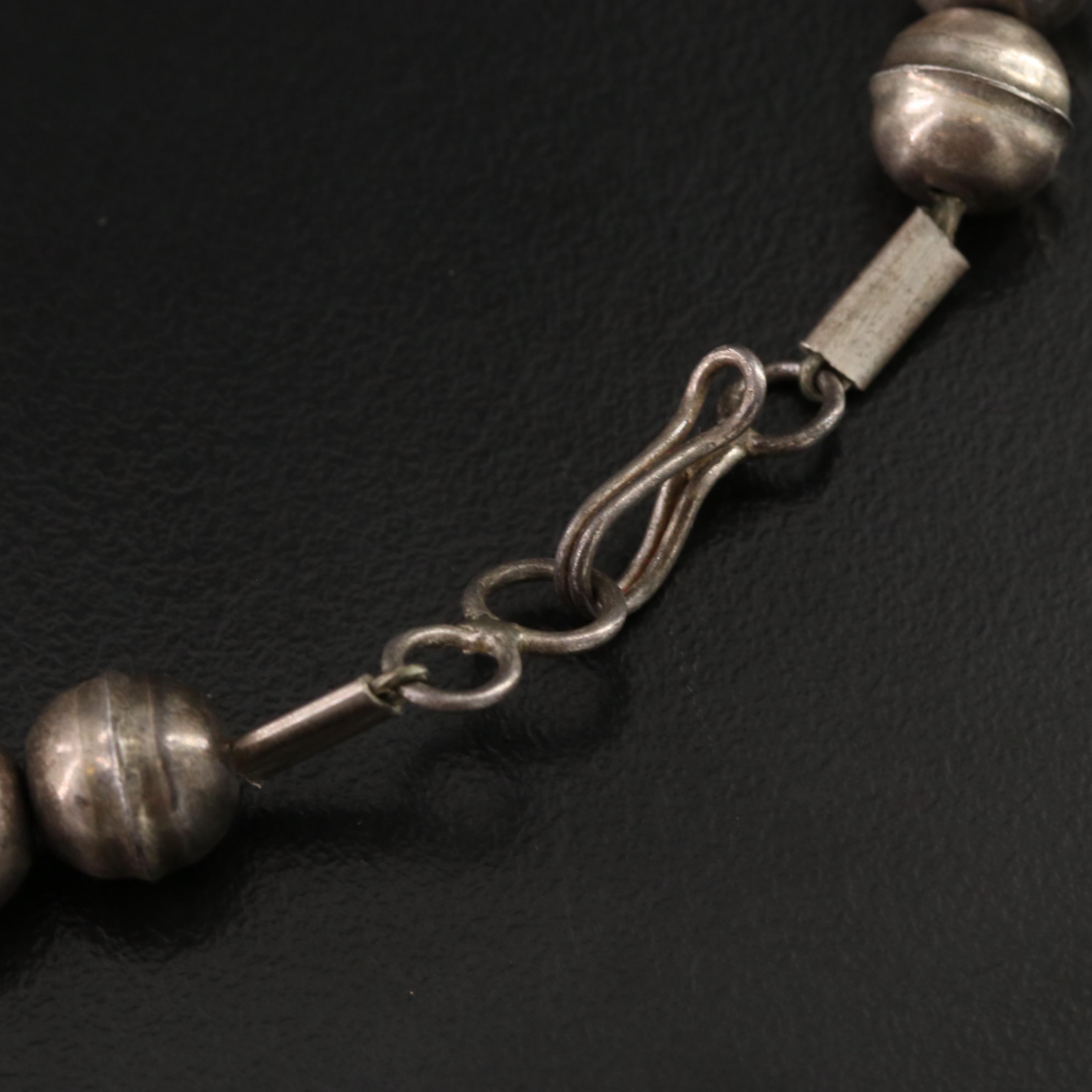 Sterling Squash Blossom Necklace, Vintage