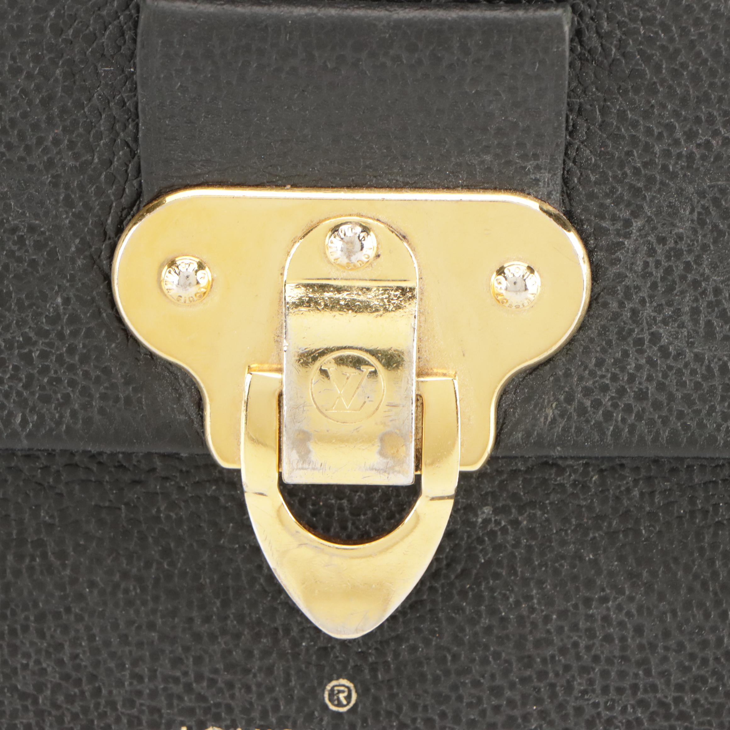 Louis Vuitton Vavin PM Shoulder Bag in Black Monogram Empreinte Leather