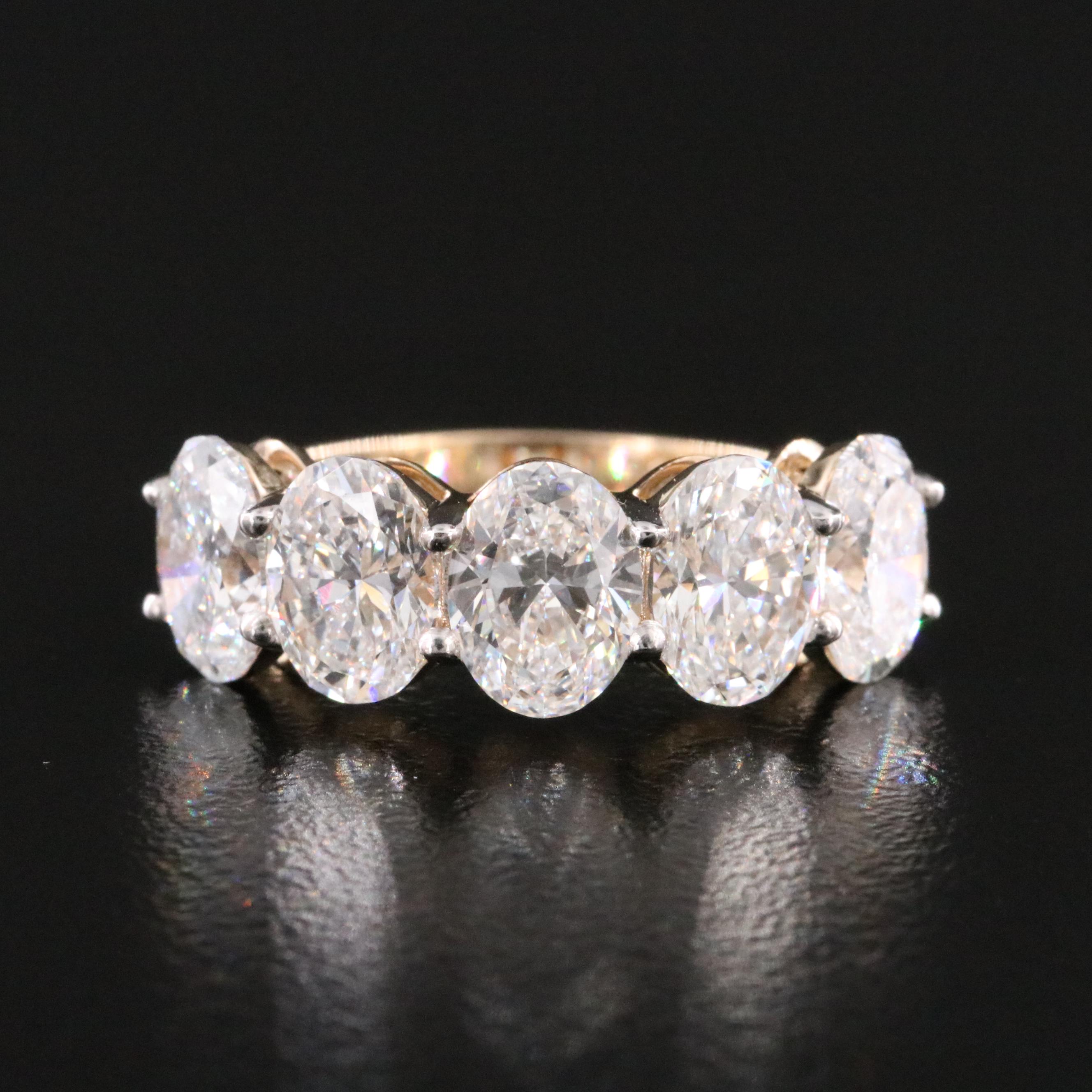 14K 4.15 CTW Lab Grown Diamond Ring