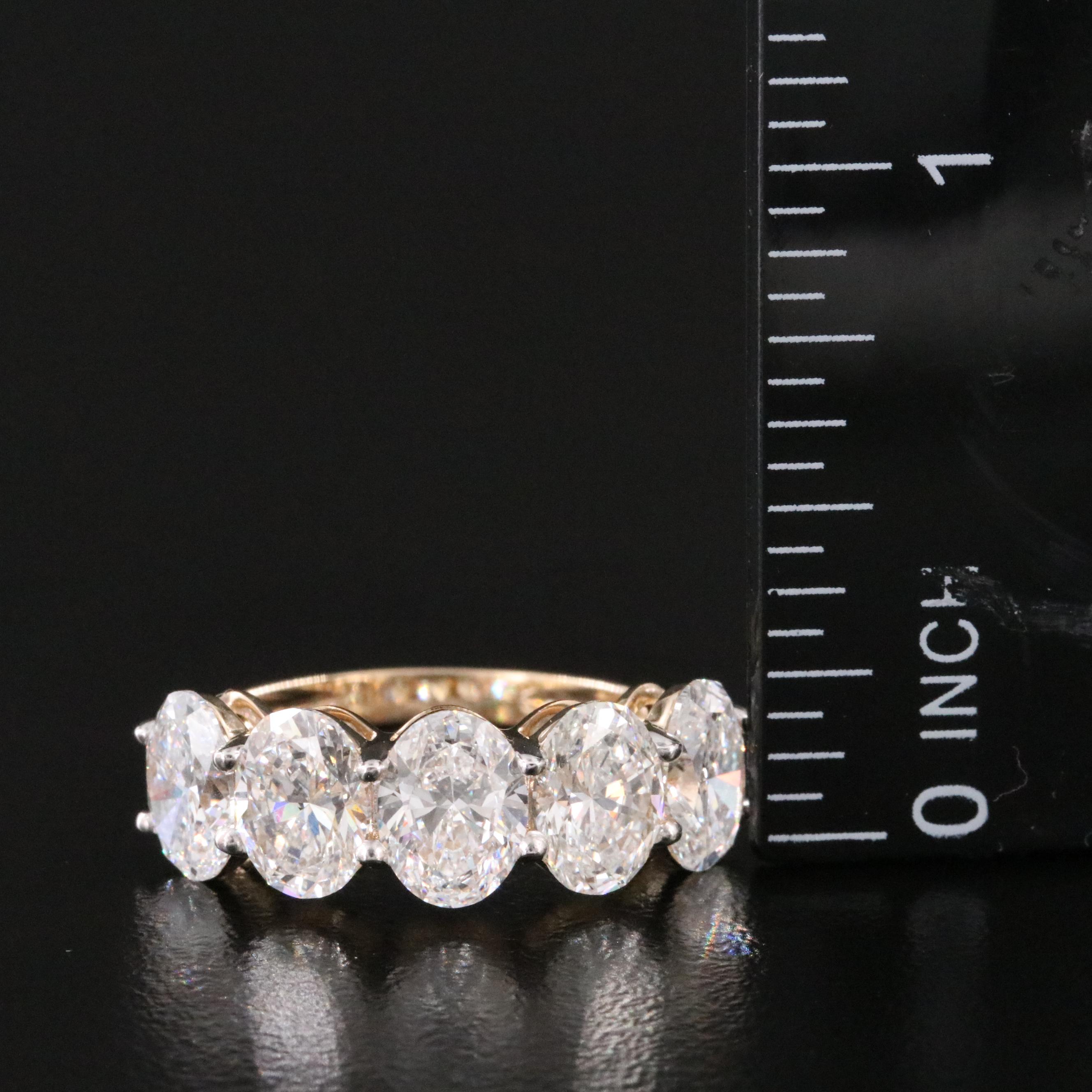 14K 4.15 CTW Lab Grown Diamond Ring