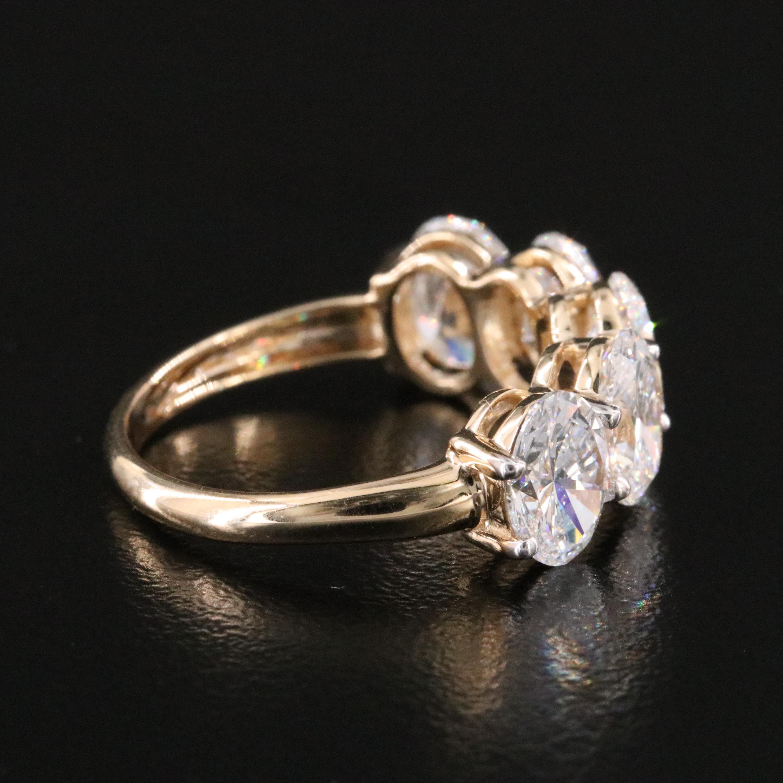 14K 4.15 CTW Lab Grown Diamond Ring