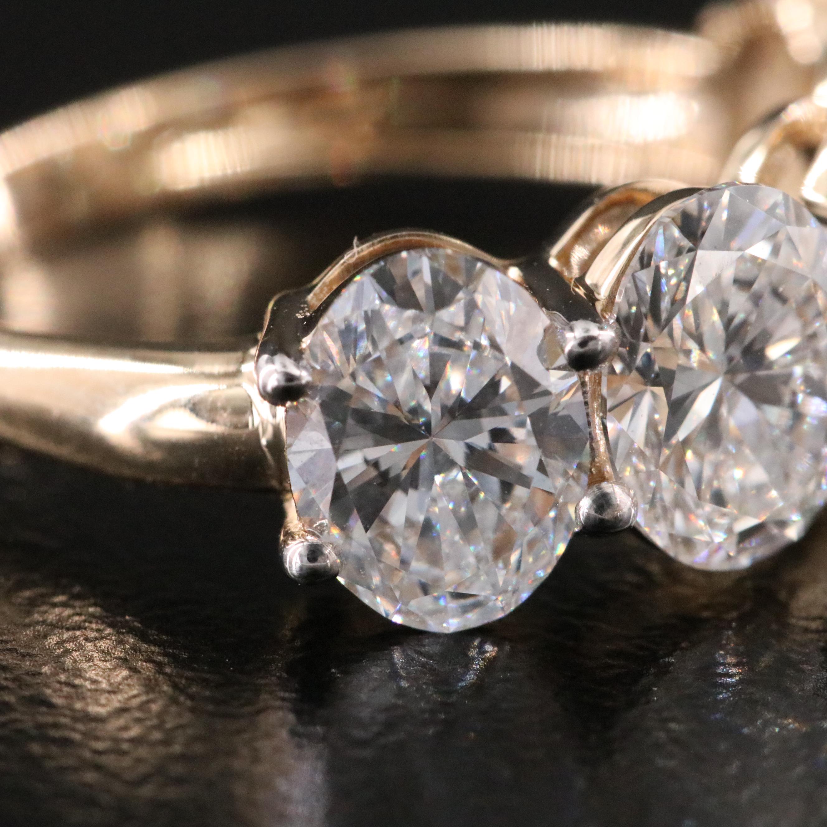 14K 4.15 CTW Lab Grown Diamond Ring