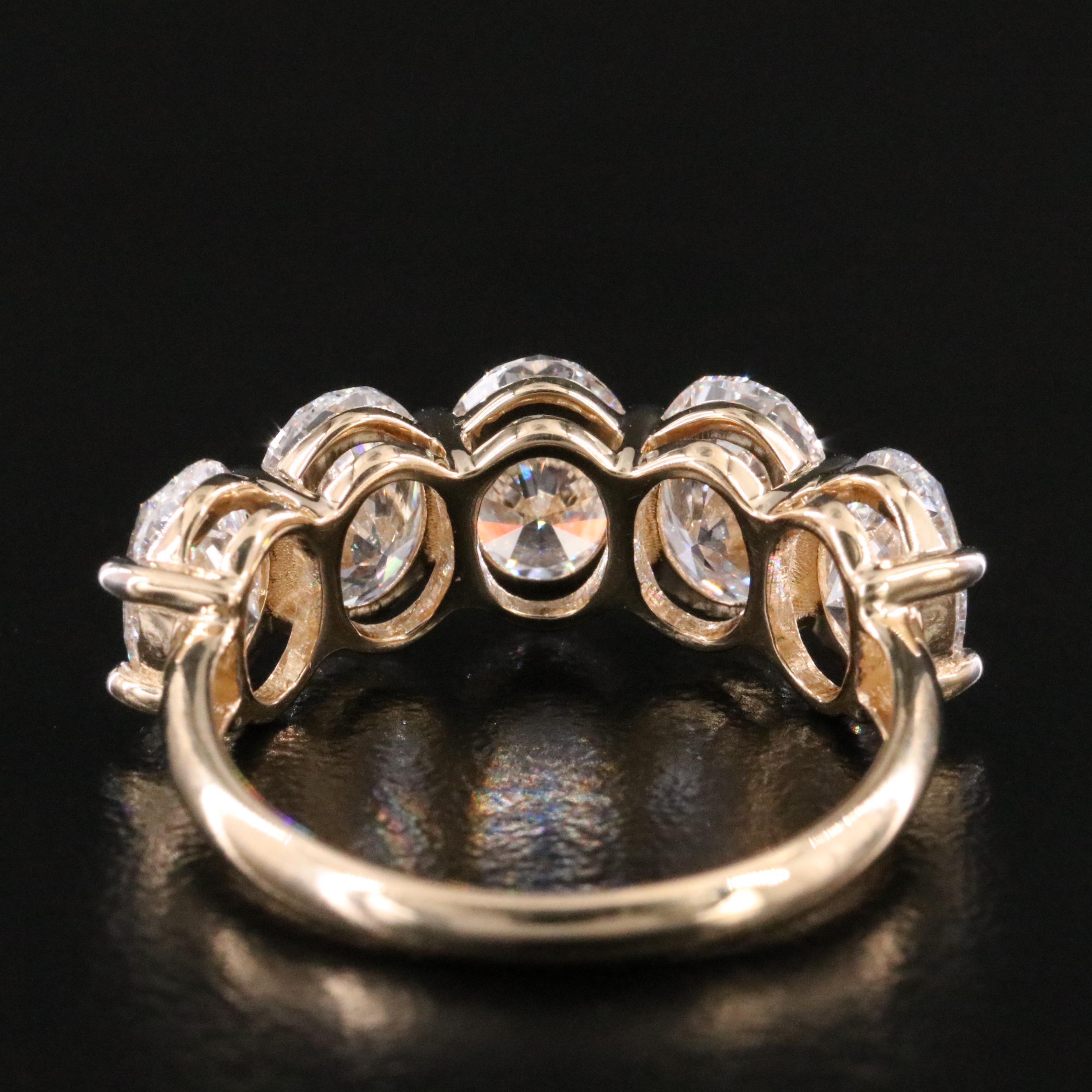 14K 4.15 CTW Lab Grown Diamond Ring