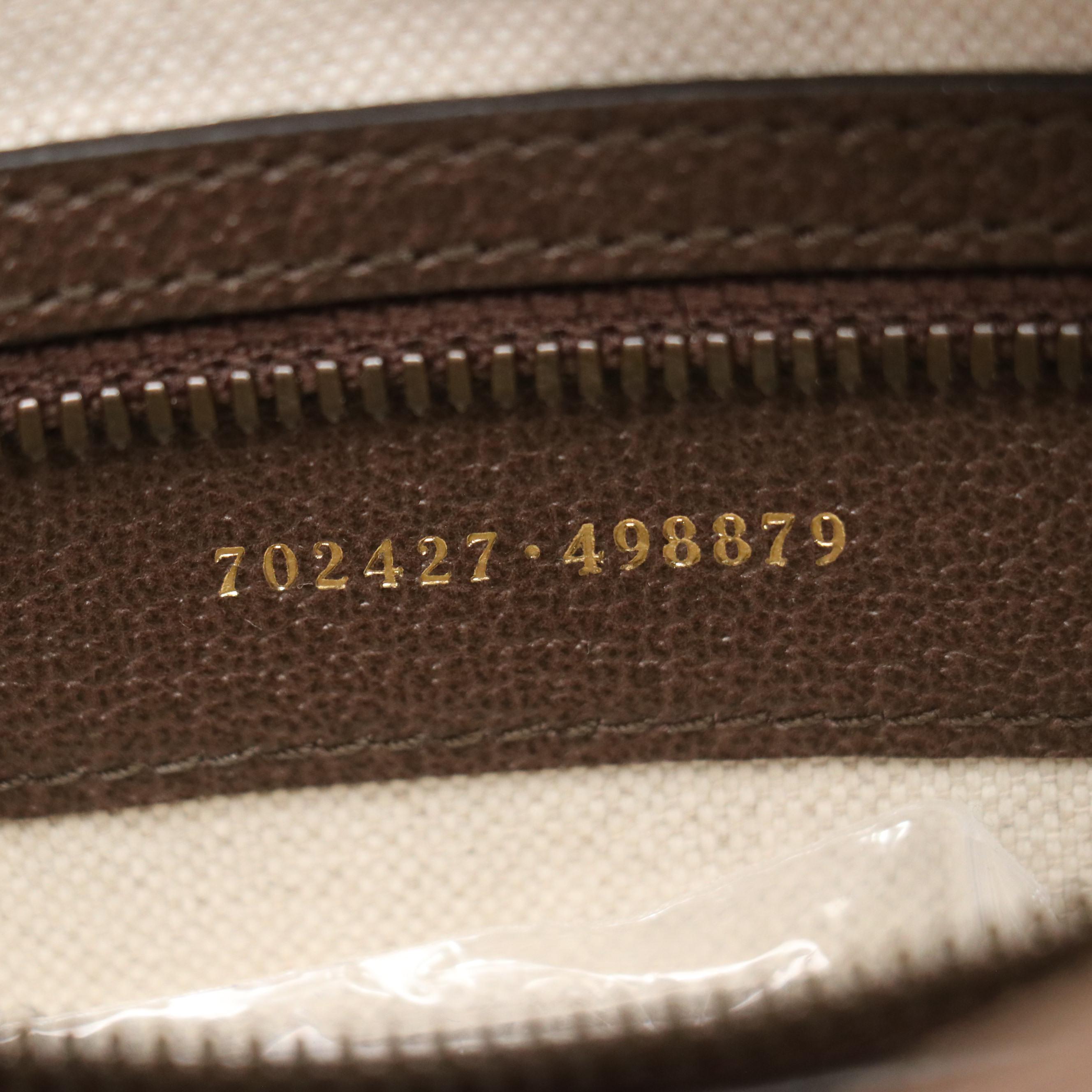 adidas x Gucci Camera Shoulder Bag in GG Crystal Canvas/Cinghiale Leather w/ Box