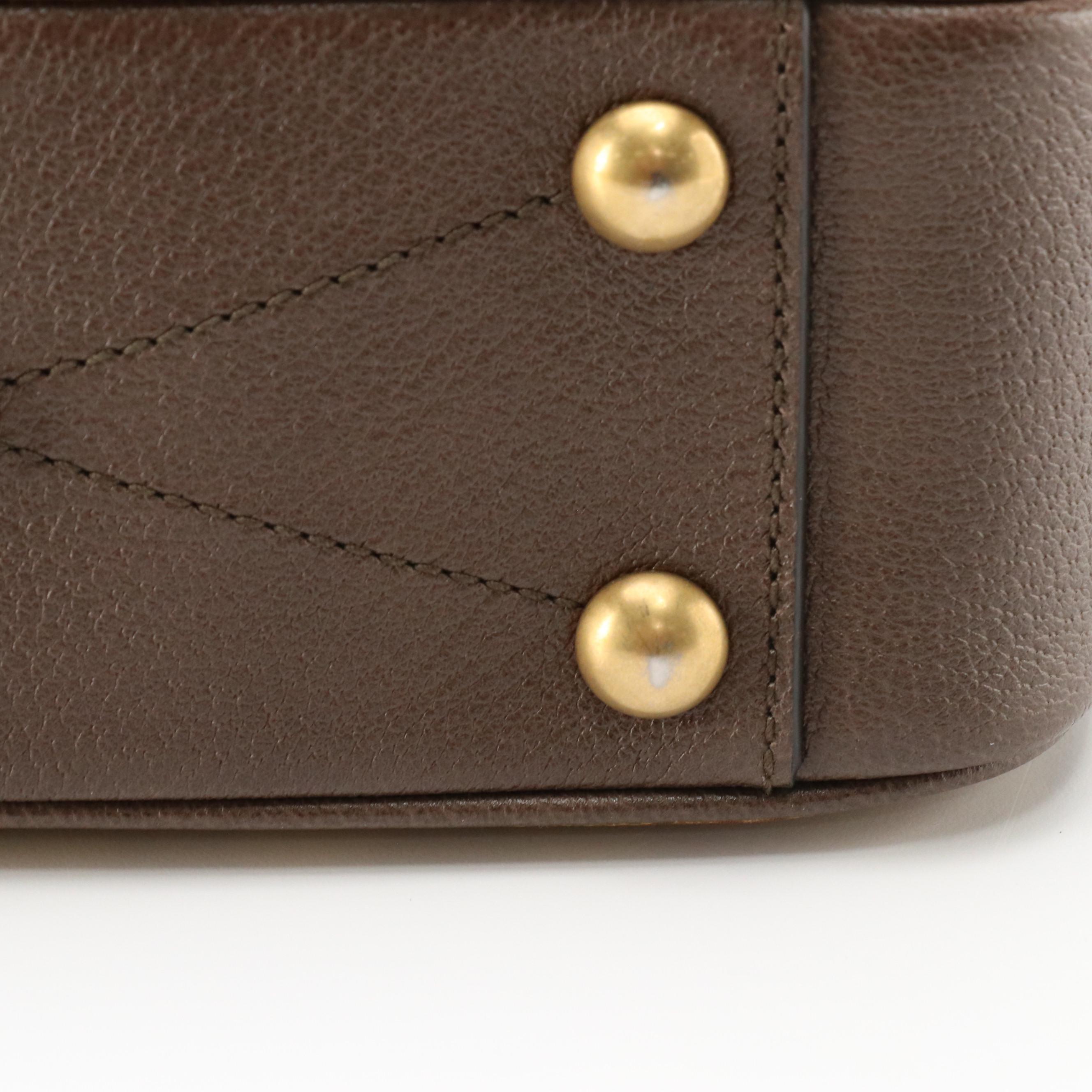 adidas x Gucci Camera Shoulder Bag in GG Crystal Canvas/Cinghiale Leather w/ Box