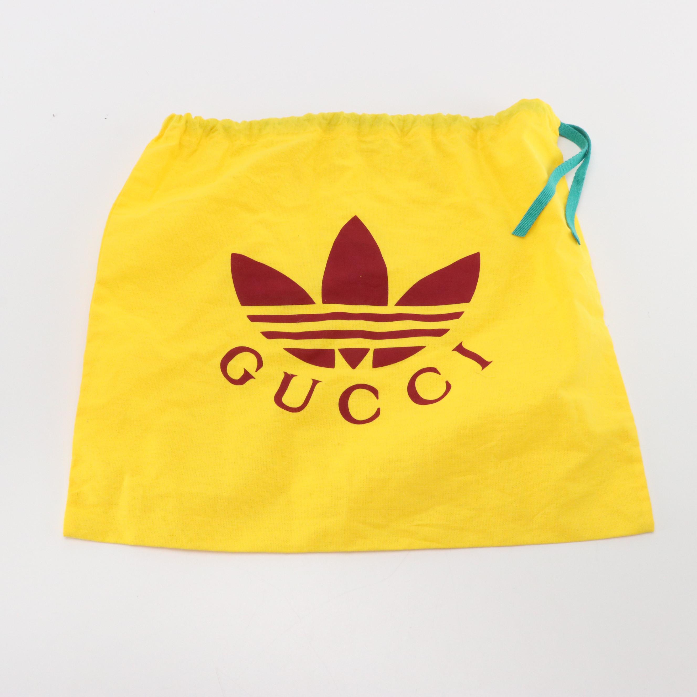 adidas x Gucci Camera Shoulder Bag in GG Crystal Canvas/Cinghiale Leather w/ Box