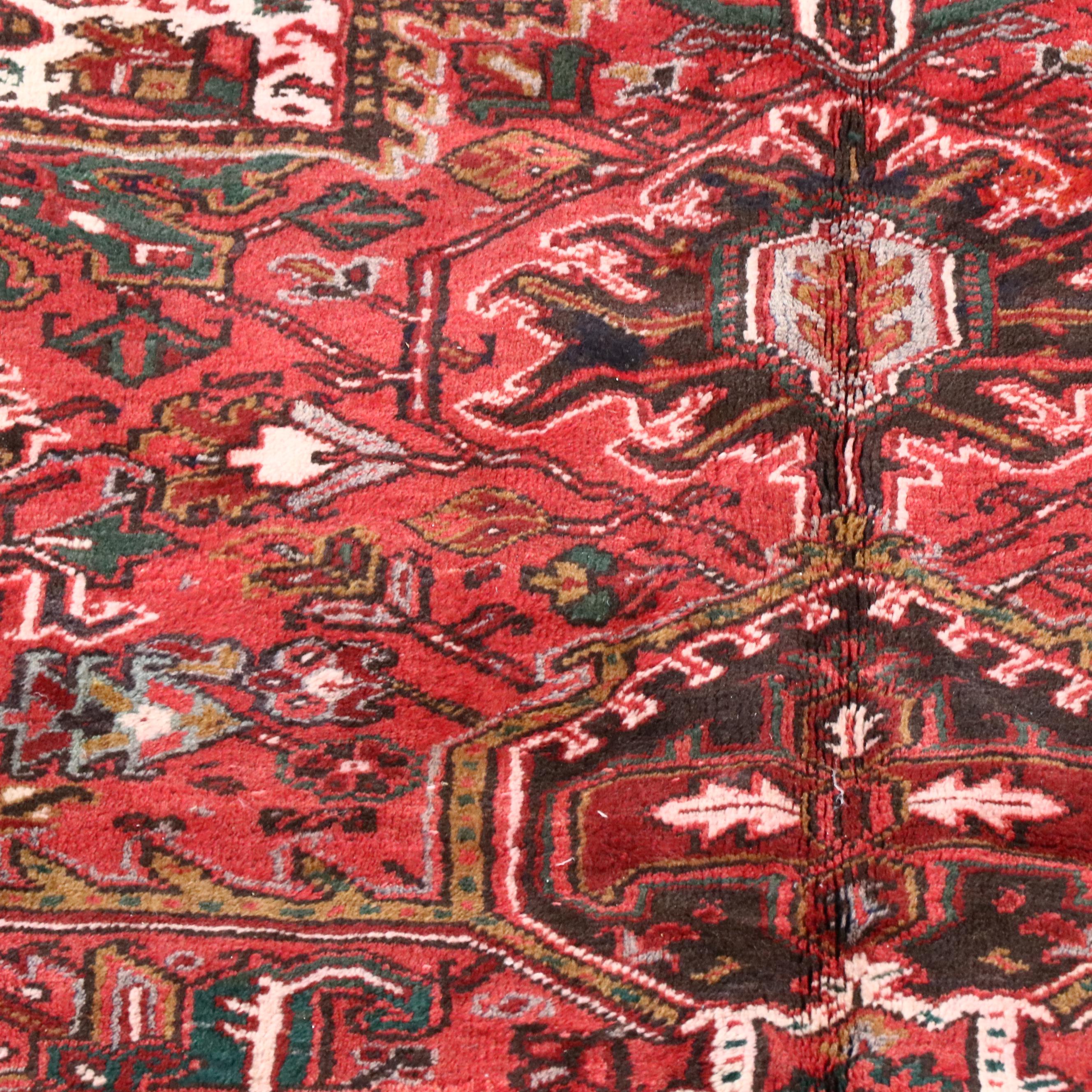 8'1 x 11' Hand-Knotted Persian Heriz Area Rug