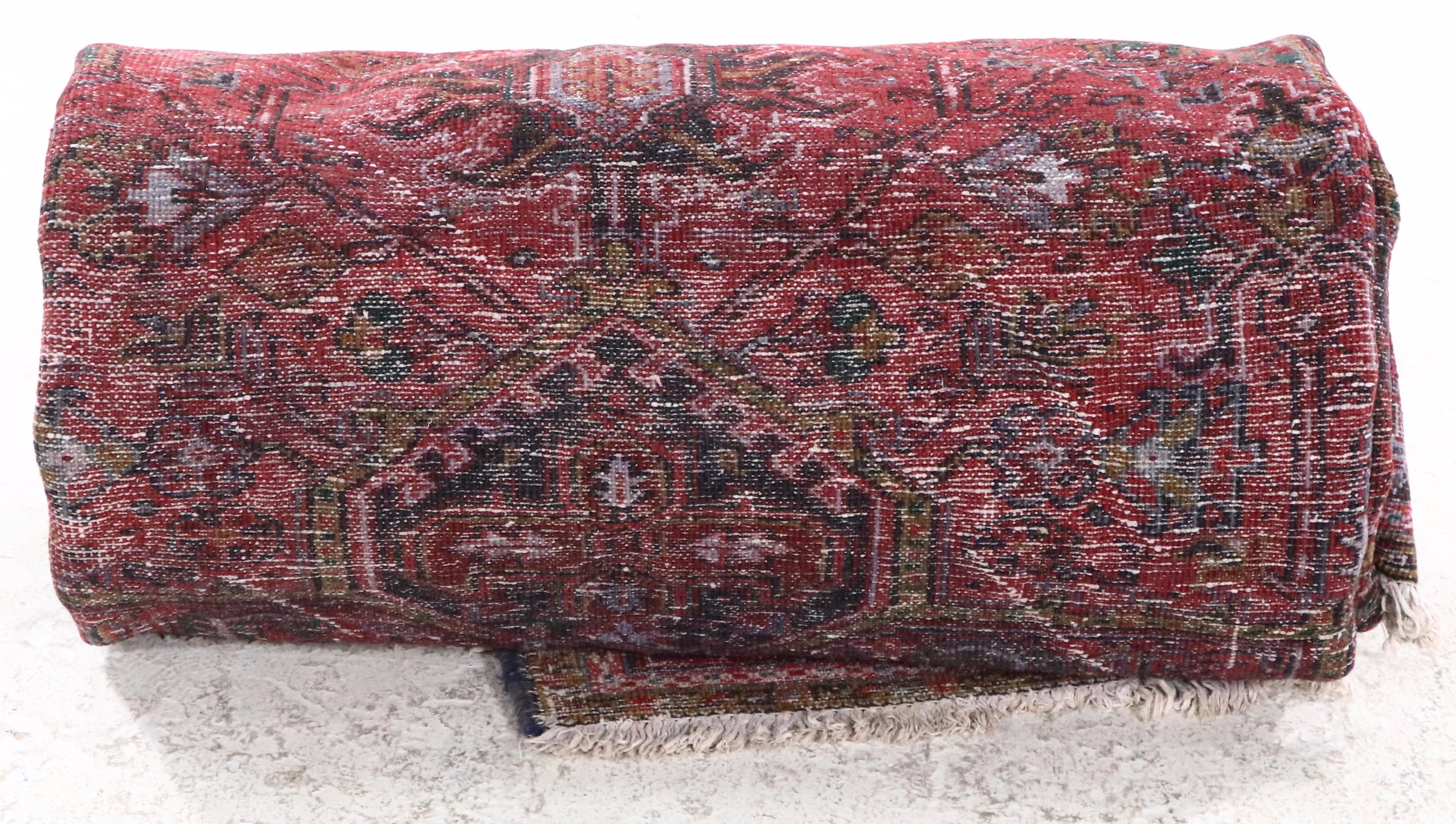 8'1 x 11' Hand-Knotted Persian Heriz Area Rug