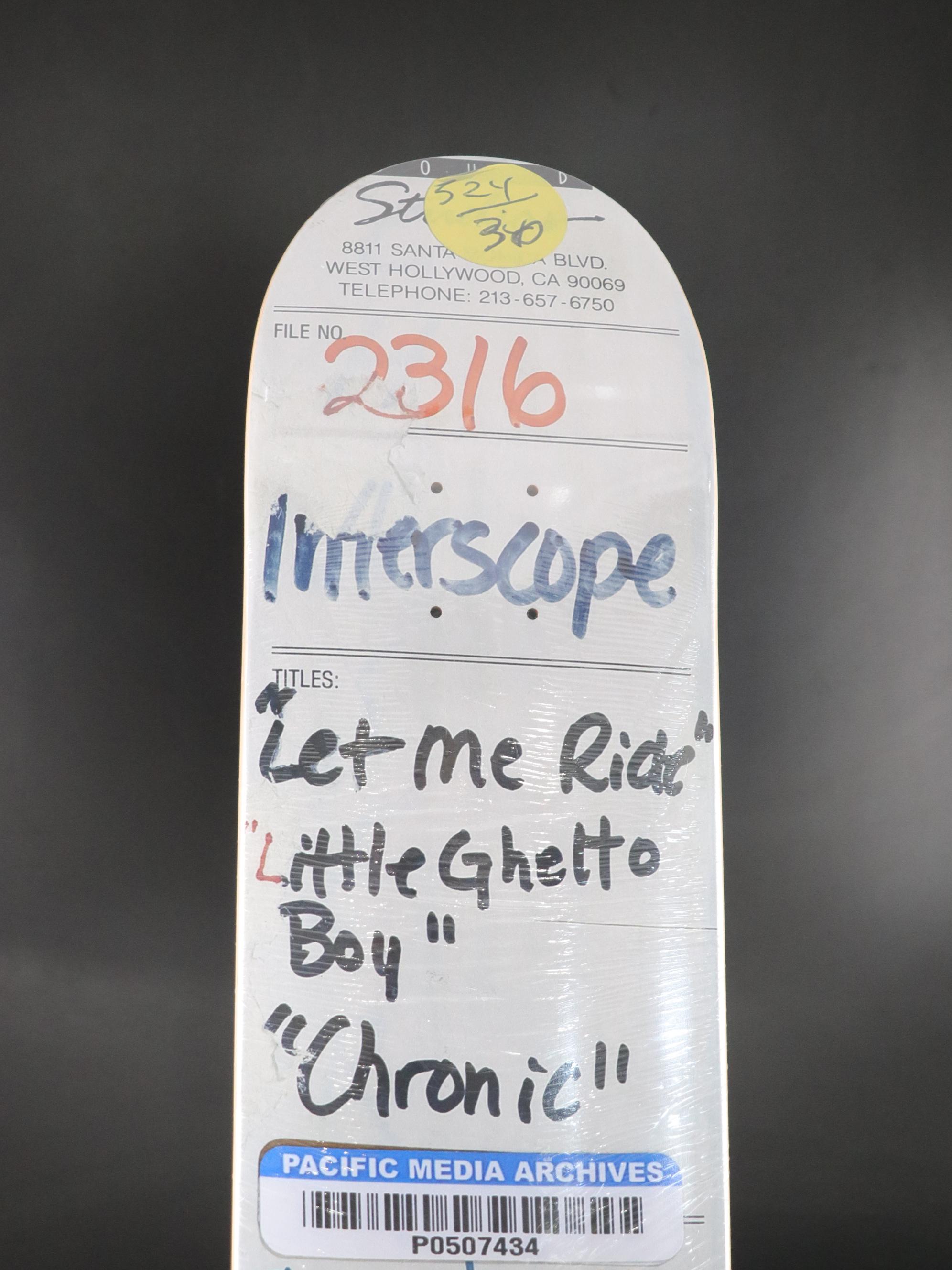 1XRUN & The Chronic Masters "The Session Tapes" Skateboard Deck, 2023