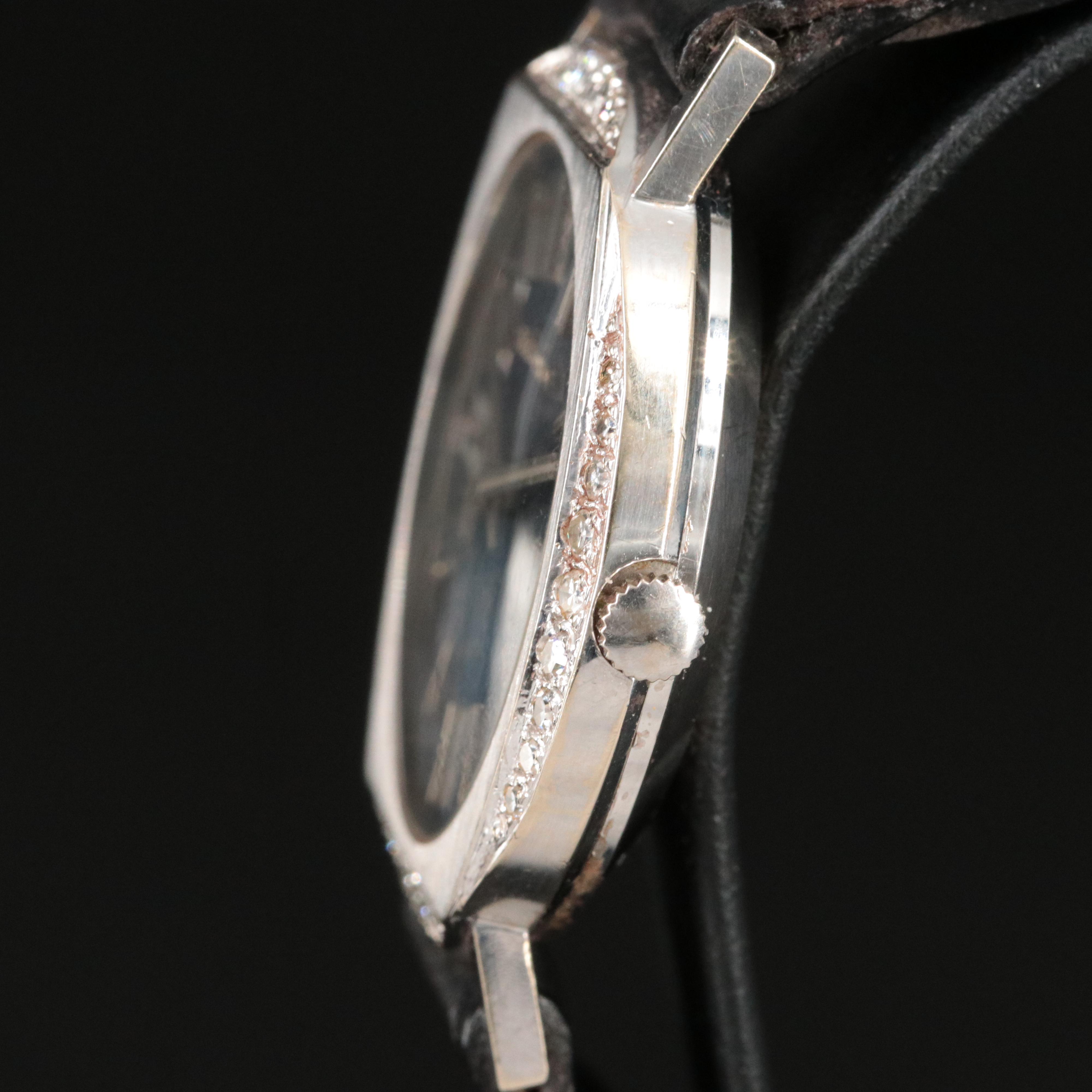 1972 Bulova Accutron  14K Custom Diamond Watch