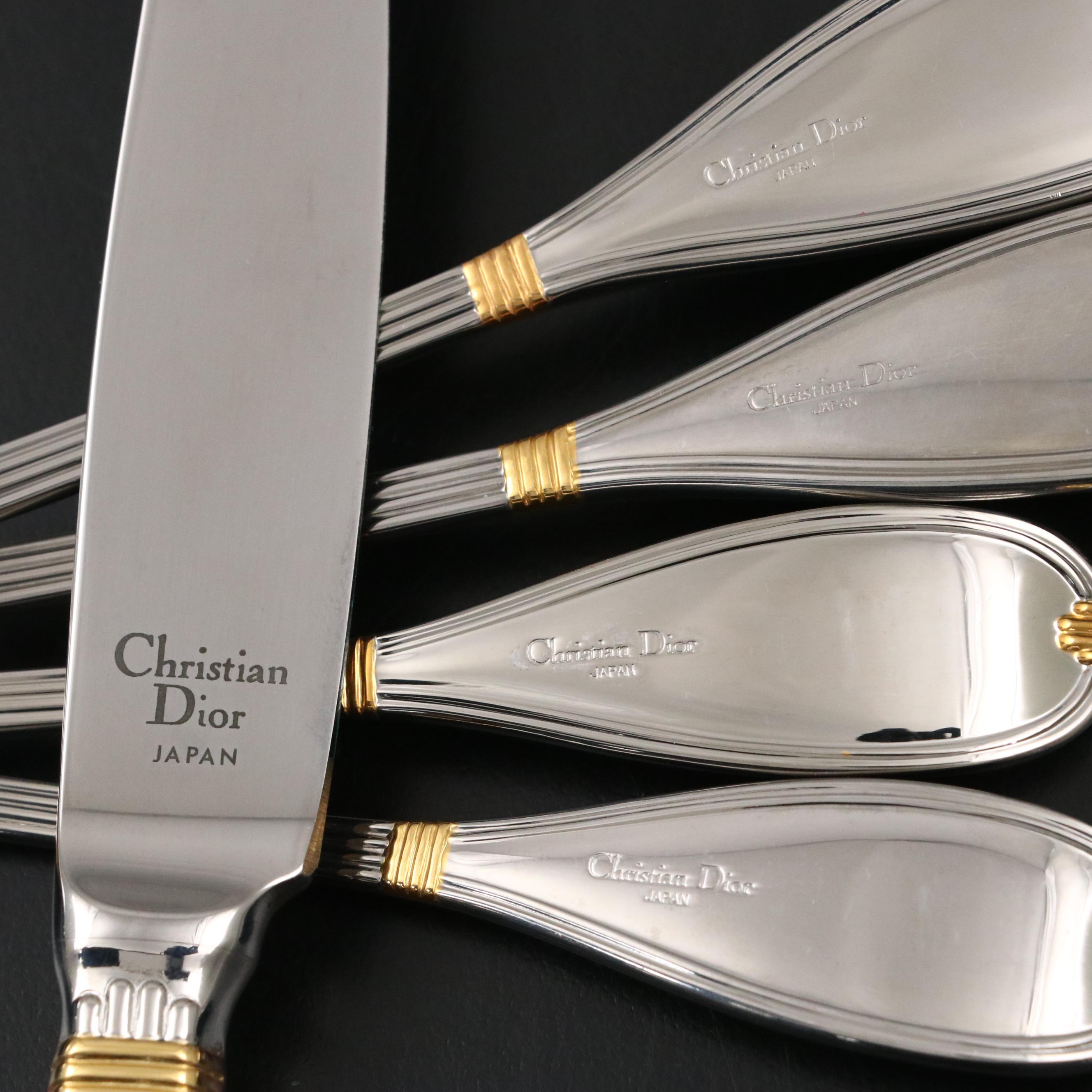 Christian Dior "Antoinette" Stainless Steel Flatware