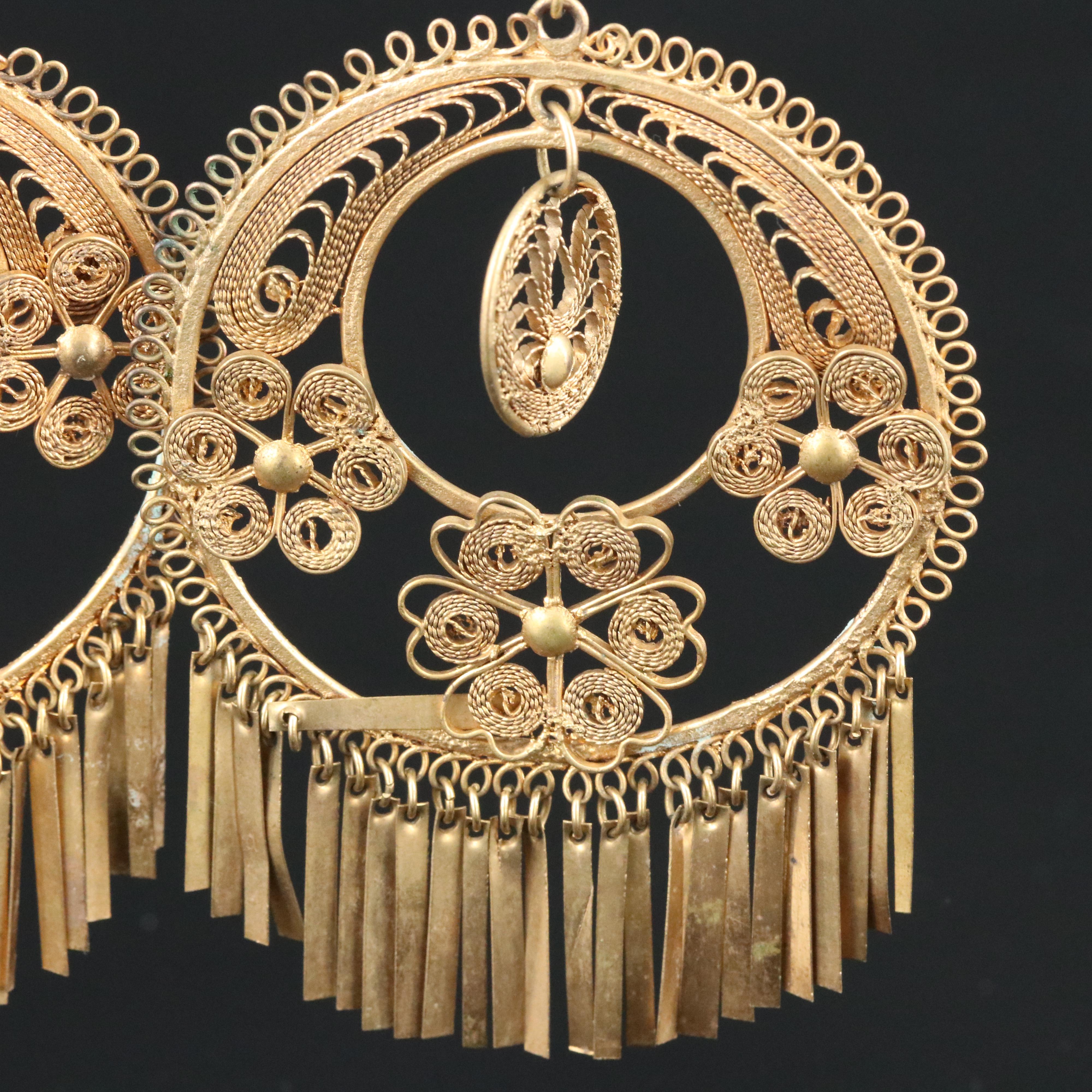 Filigree Fringe Earrings