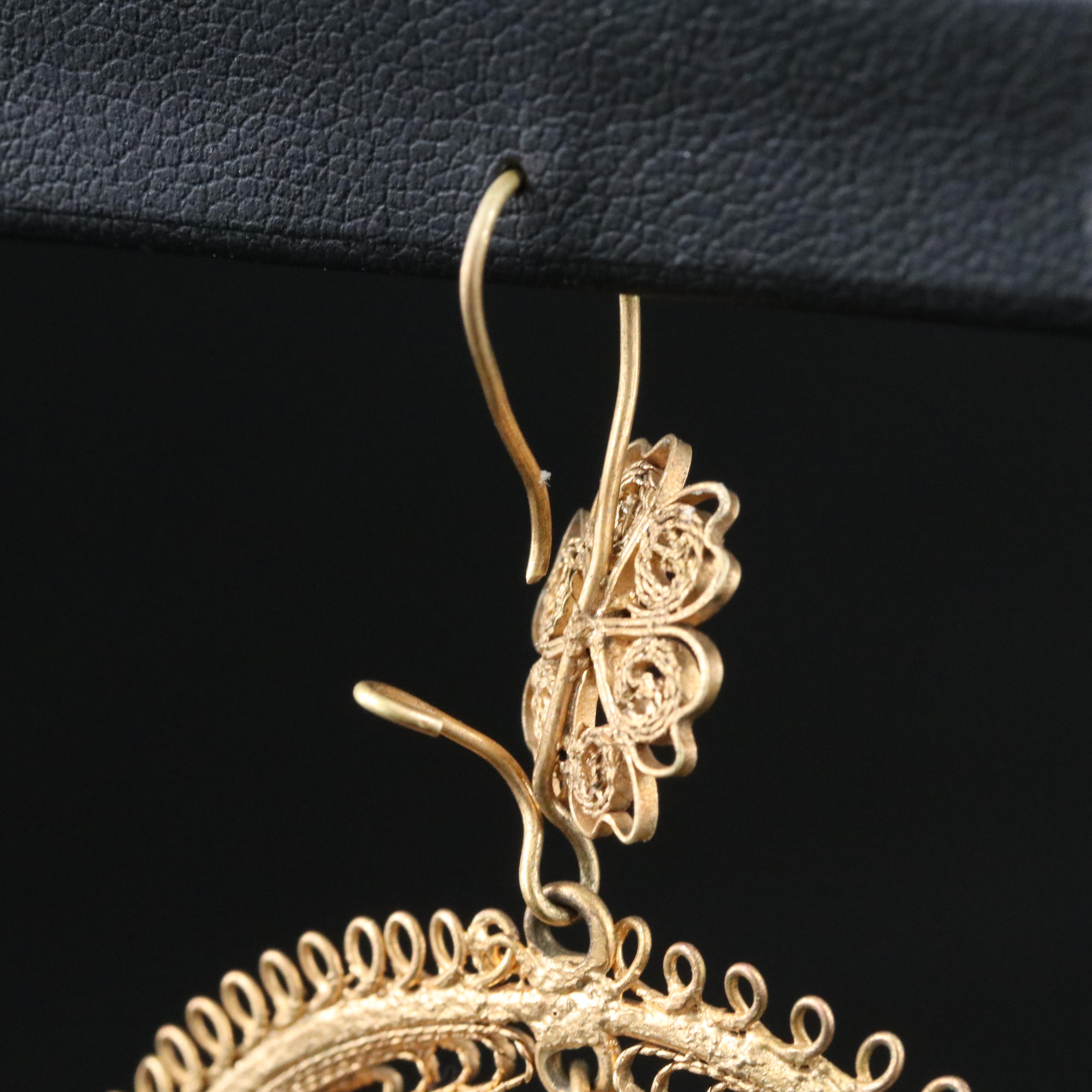 Filigree Fringe Earrings