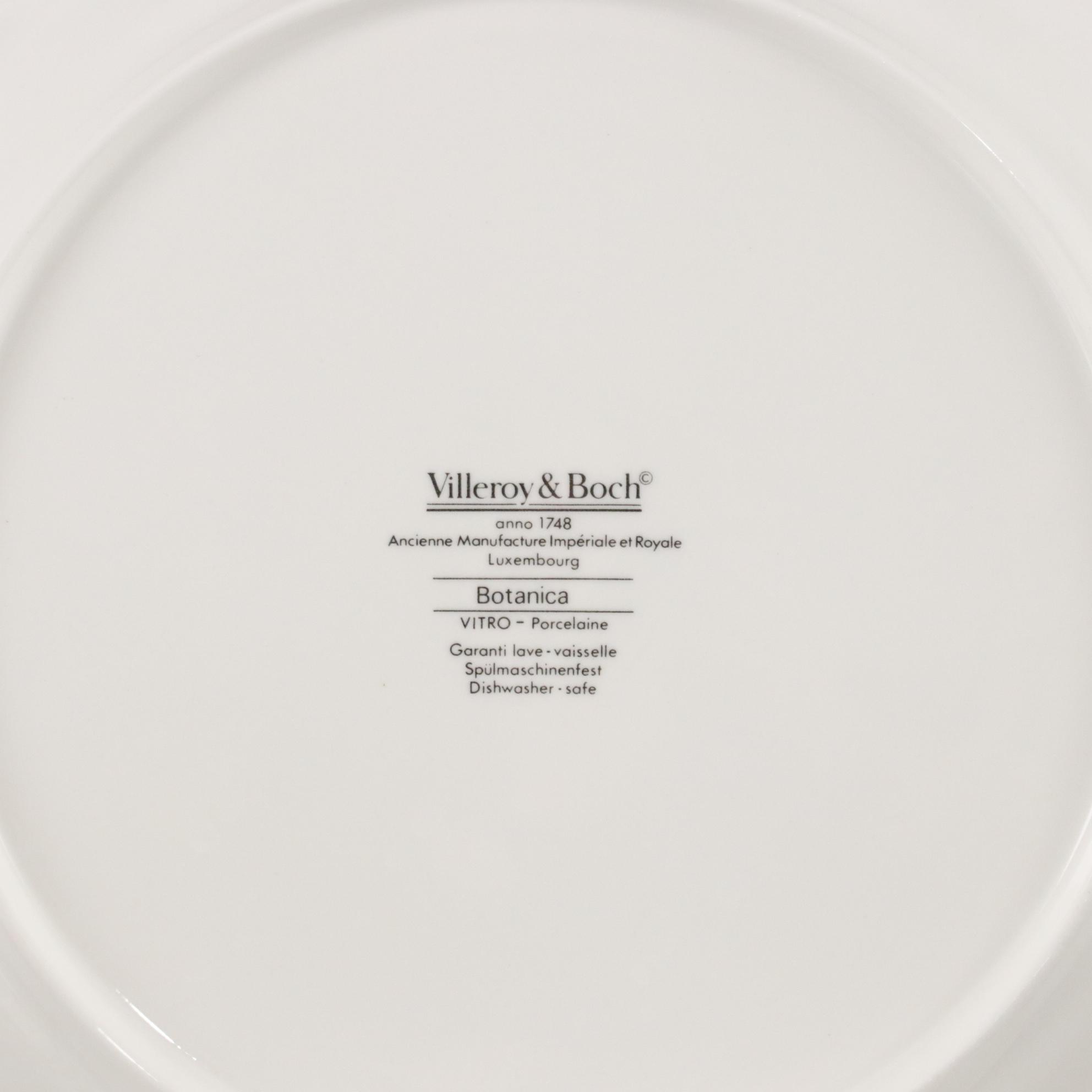 Villeroy & Boch "Botanica" Five-Piece Dinner Service for Six Diners