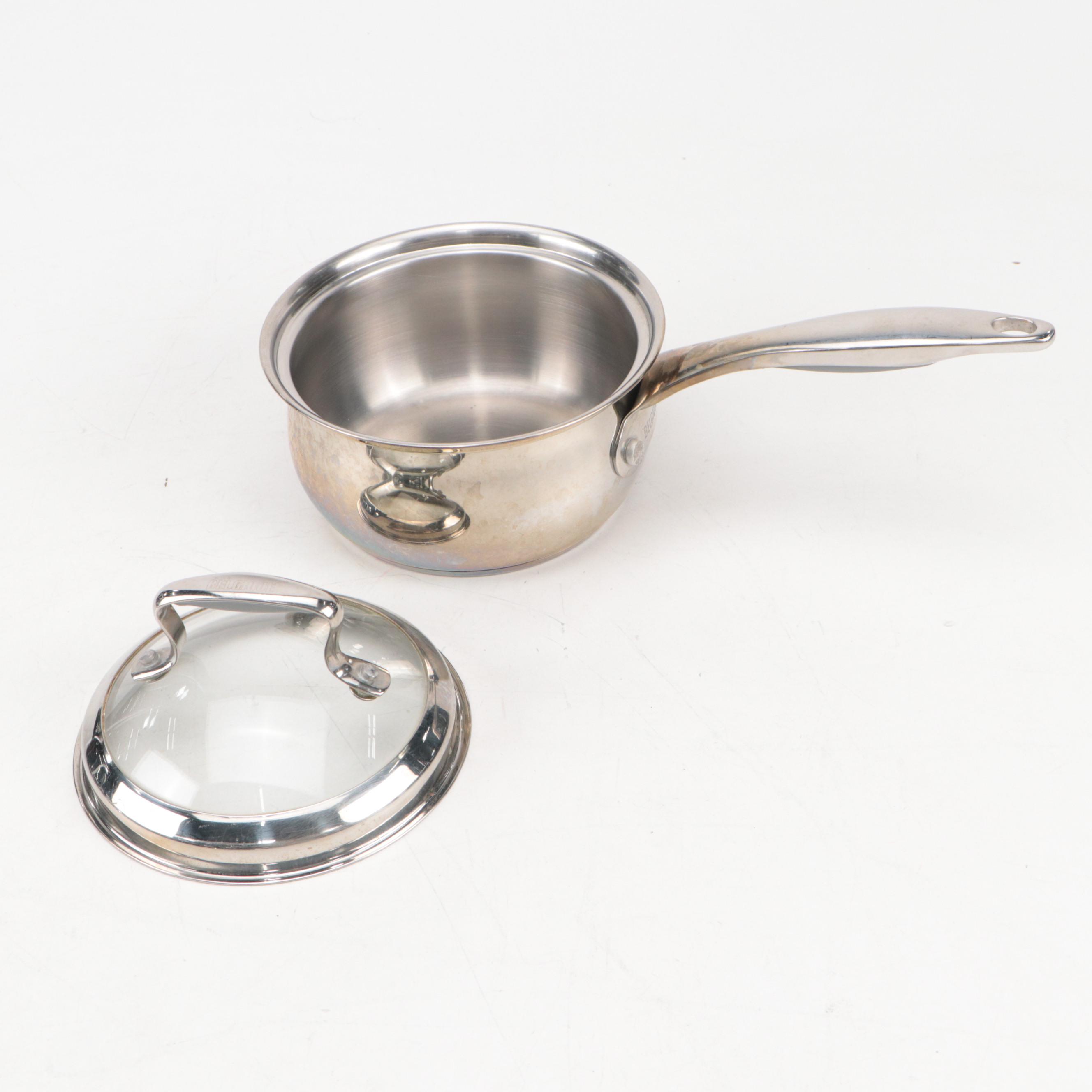 Calphalon Stainless Steel Frying Pan with Belgique Metal Stock Pot and More