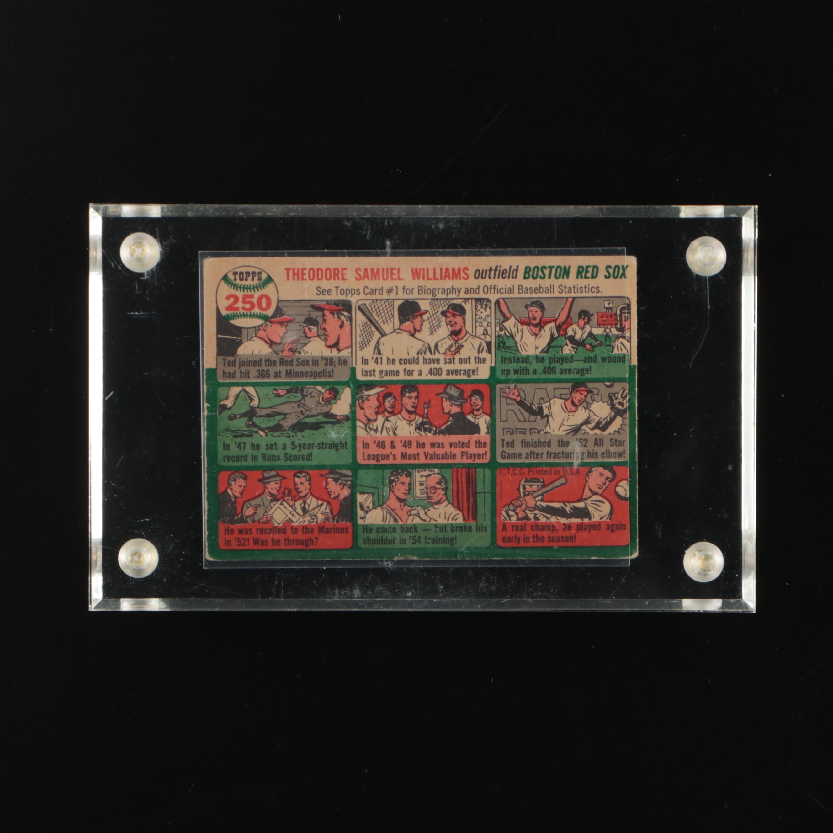 1954 Topps Ted Williams Boston Red Sox Baseball Card