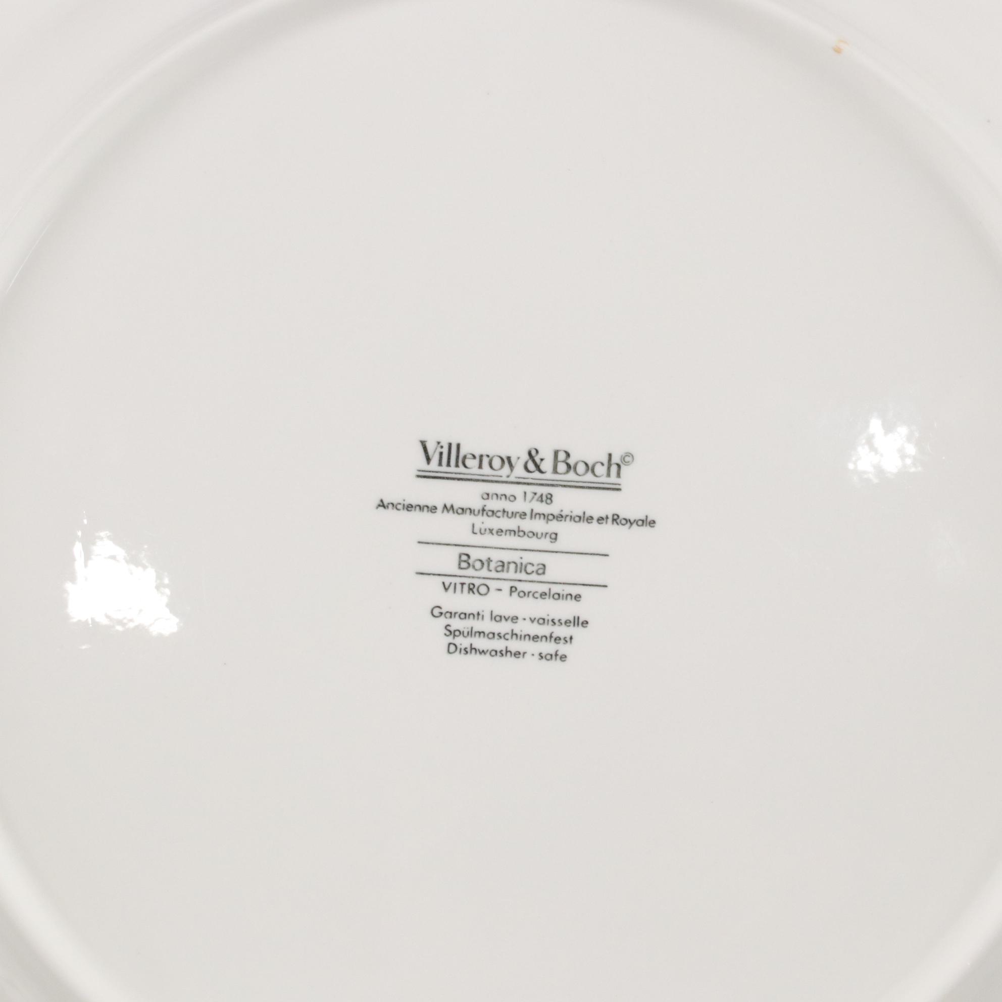 Villeroy & Boch "Botanica" Porcelain Dinnerware Service Set for Six