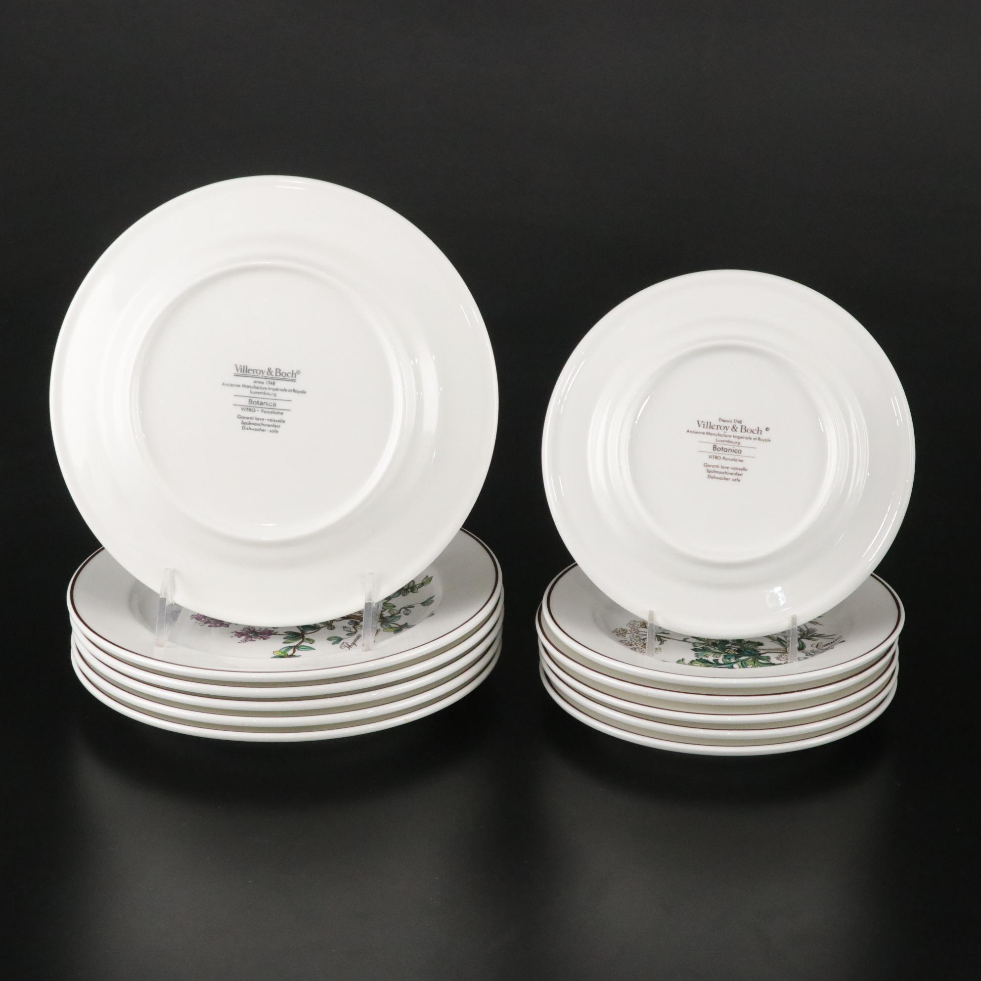 Villeroy & Boch "Botanica" Porcelain Dinnerware Service Set for Six