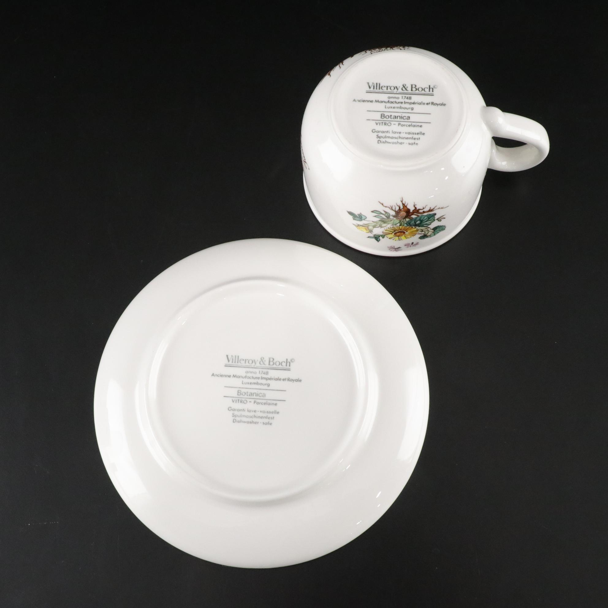 Villeroy & Boch "Botanica" Porcelain Dinnerware Service Set for Six