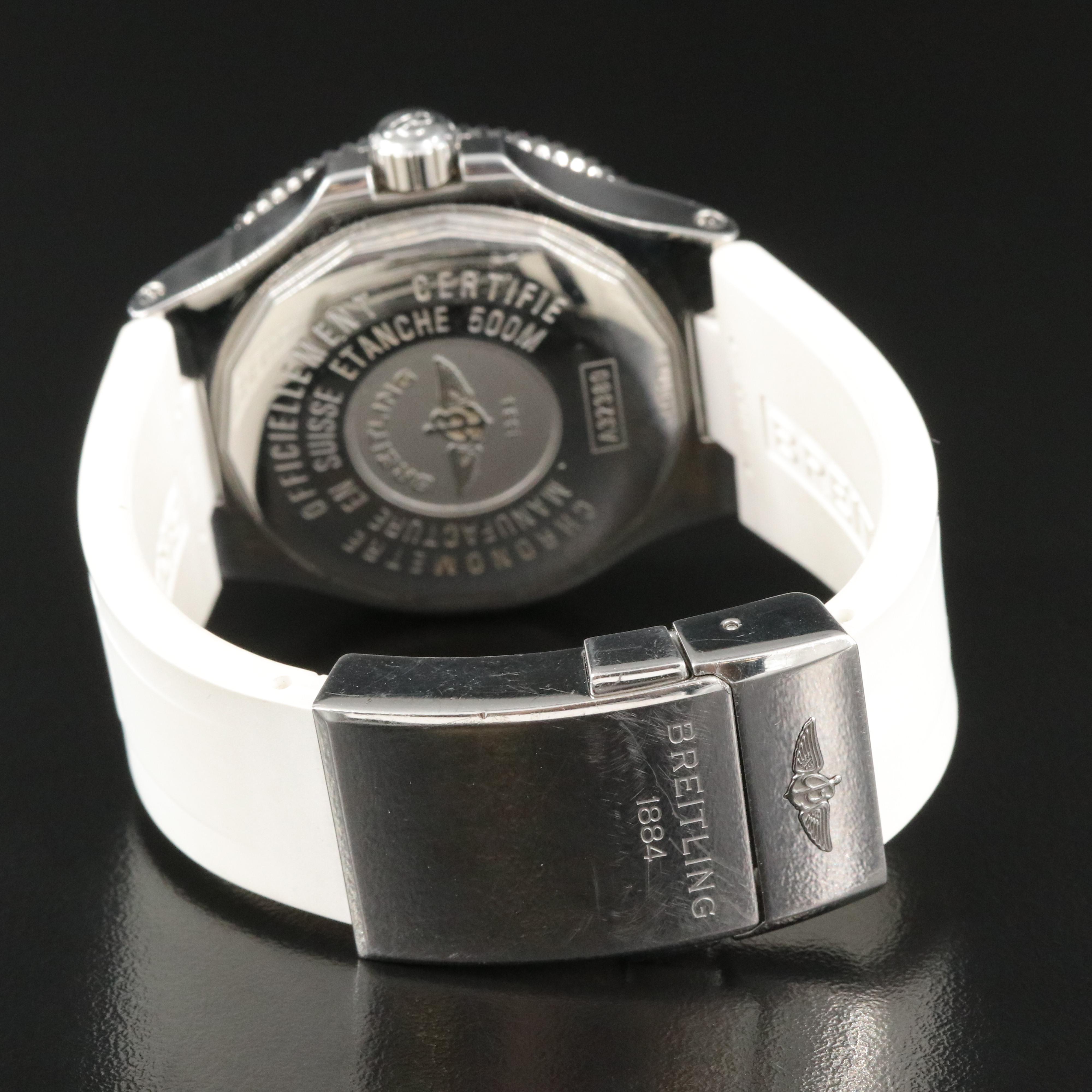 Breitling Superocean GMT A32380 White 41mm Steel Automatic Watch